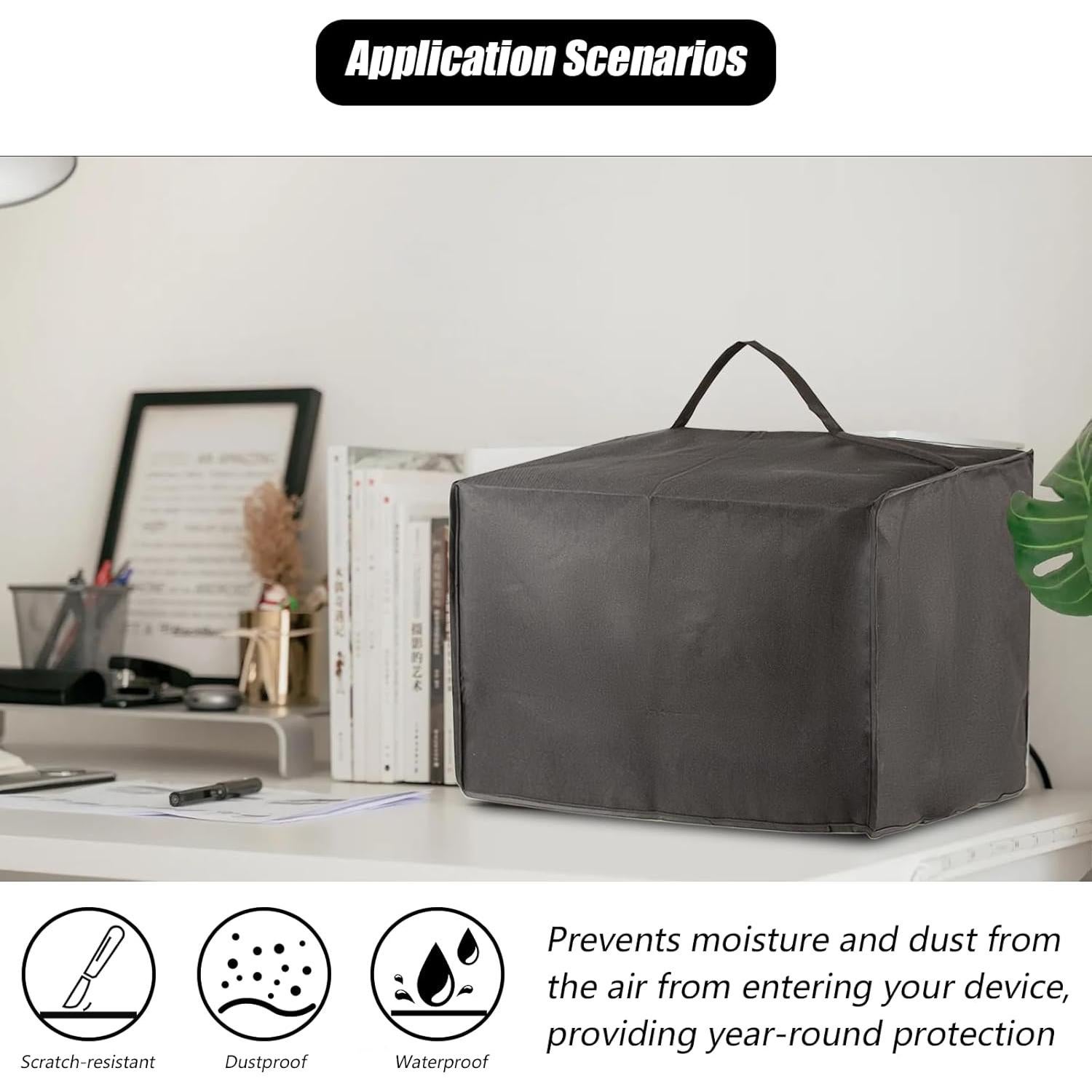 Cubierta de Impresora SEJGGKQ Negra Impermeable 43x46x32 cm