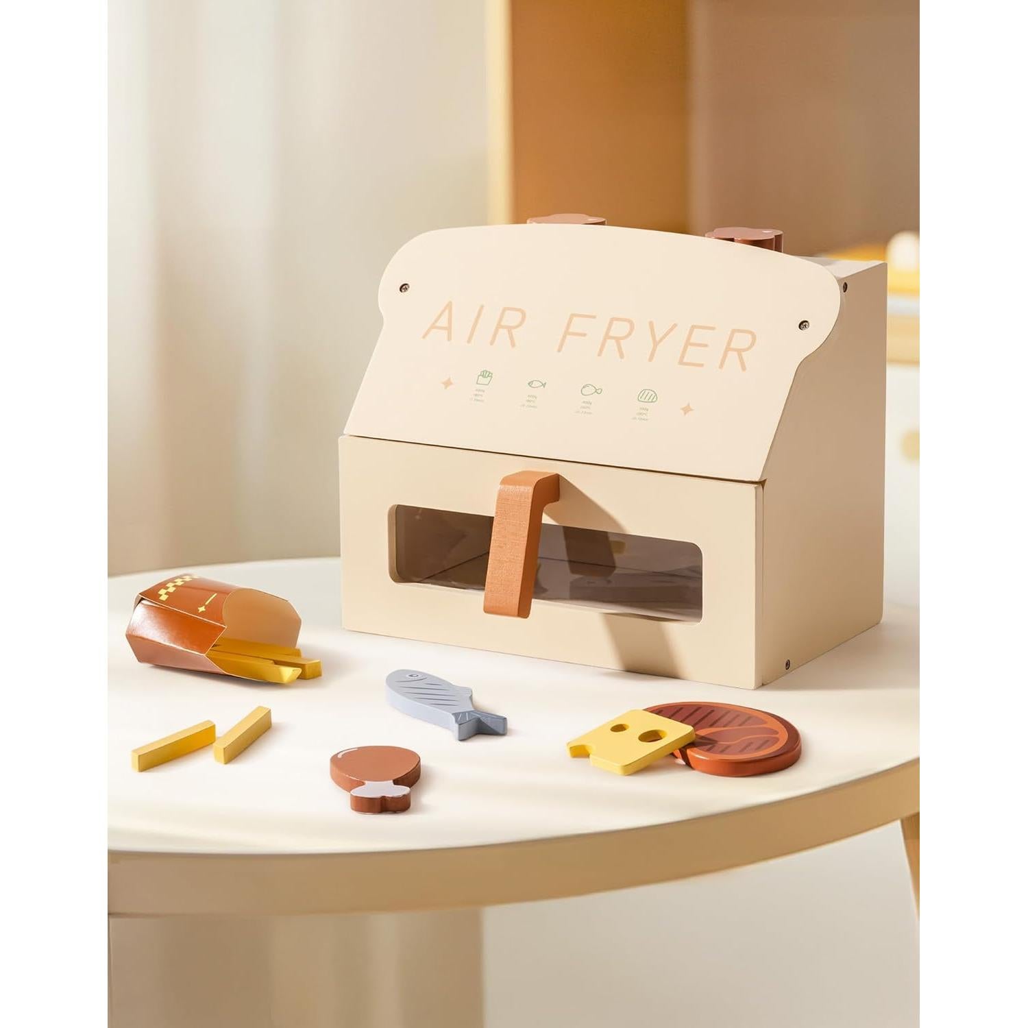 Freidora de Aire de Juguete ROBOTIME para Niños - Madera