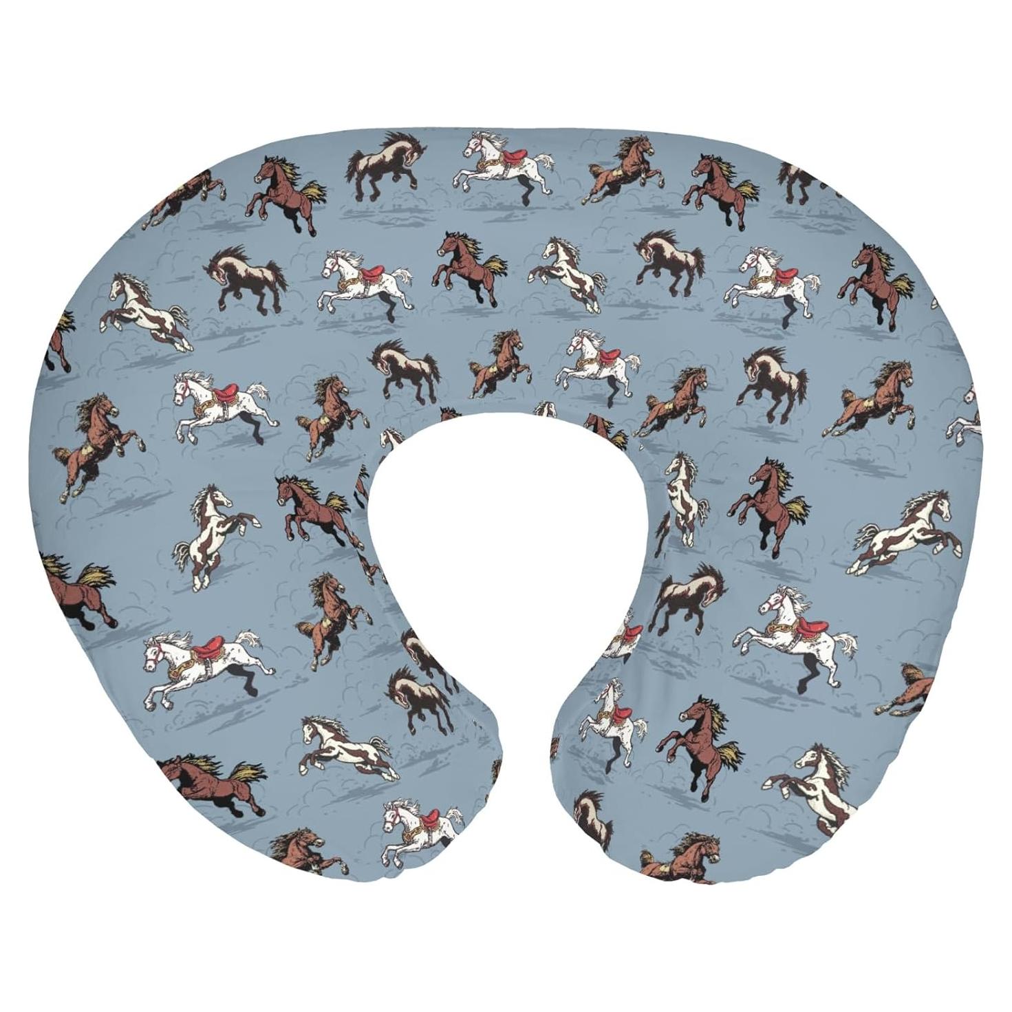 Funda de Almohada de Lactancia Vintage Caballos 55.88x45.72cm