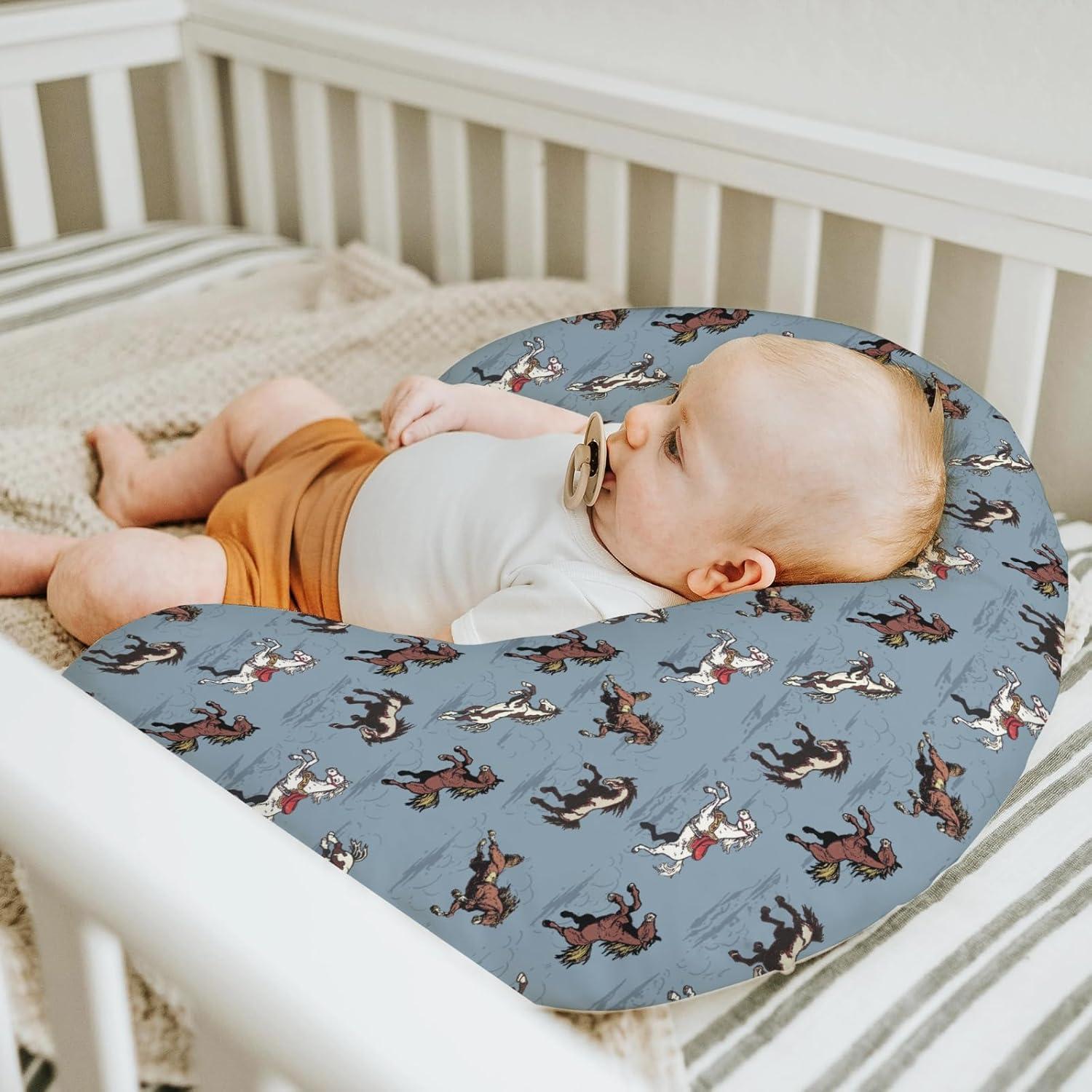 Funda de Almohada de Lactancia Vintage Caballos 55.88x45.72cm