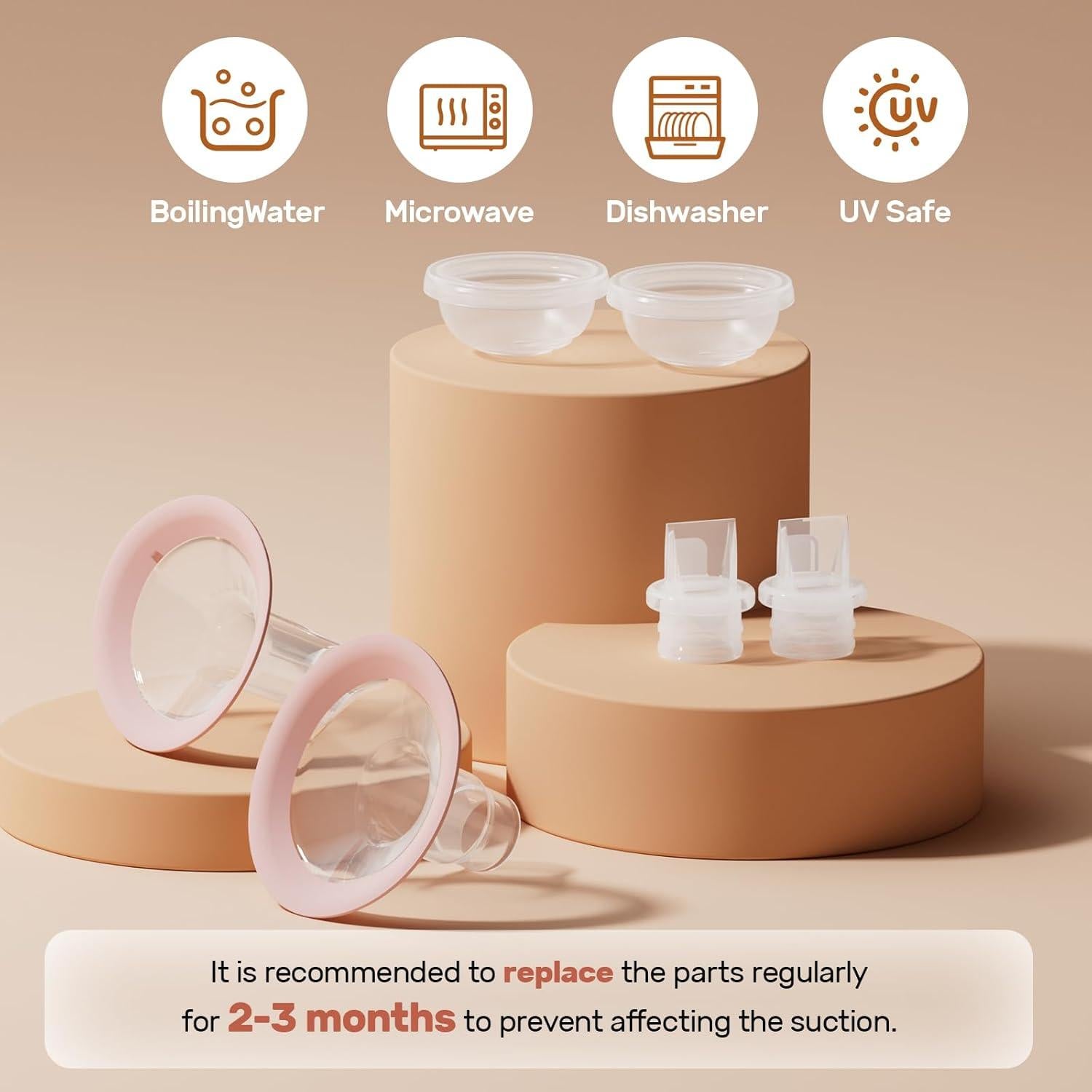 Bomba de Pecho Eléctrica Doble NCVI 8100 4 Modos 9 Niveles