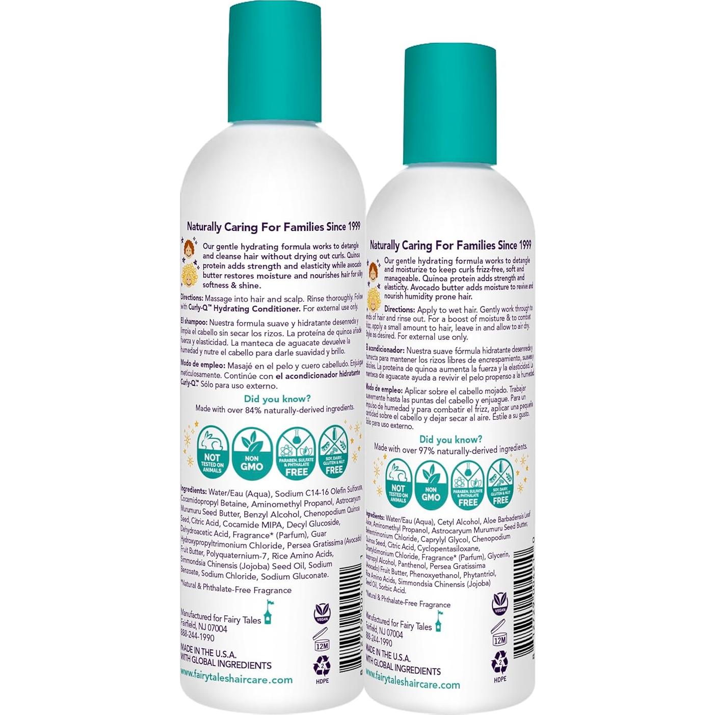 Champú y Acondicionador Curly Q Fairy Tales 2 Piezas 355ml