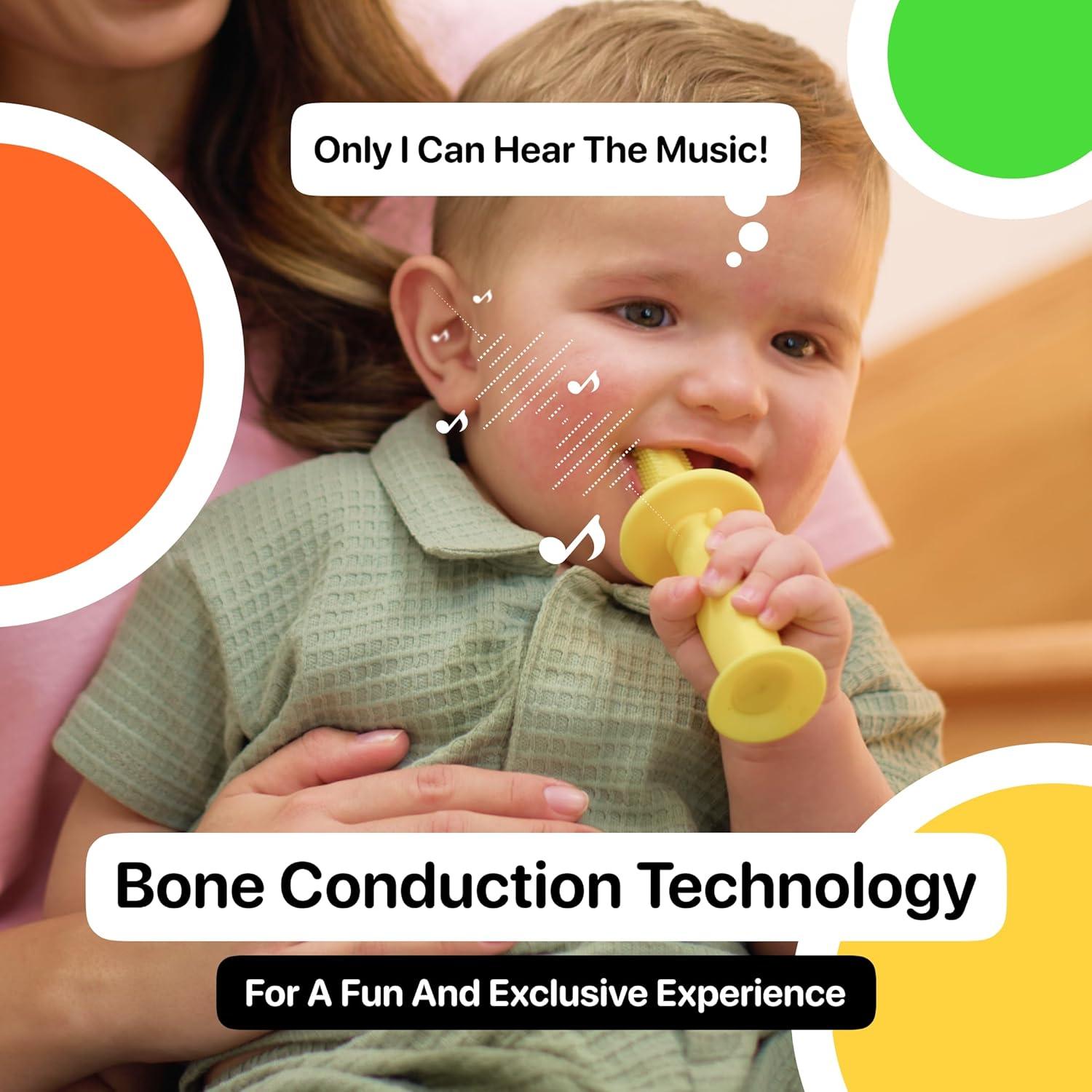 Mordedor y Cepillo Eléctrico KLOUDYS Azul 2 en 1 para Bebés