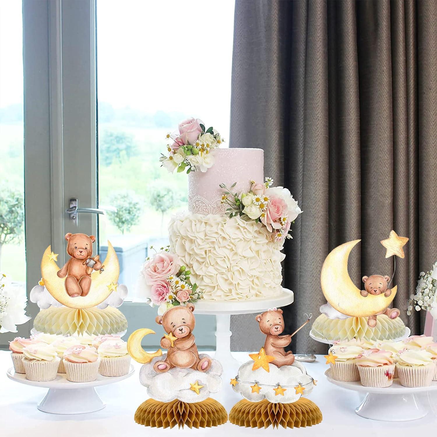 Centros de Mesa de Oso Tarklanda - 9 Piezas para Baby Shower