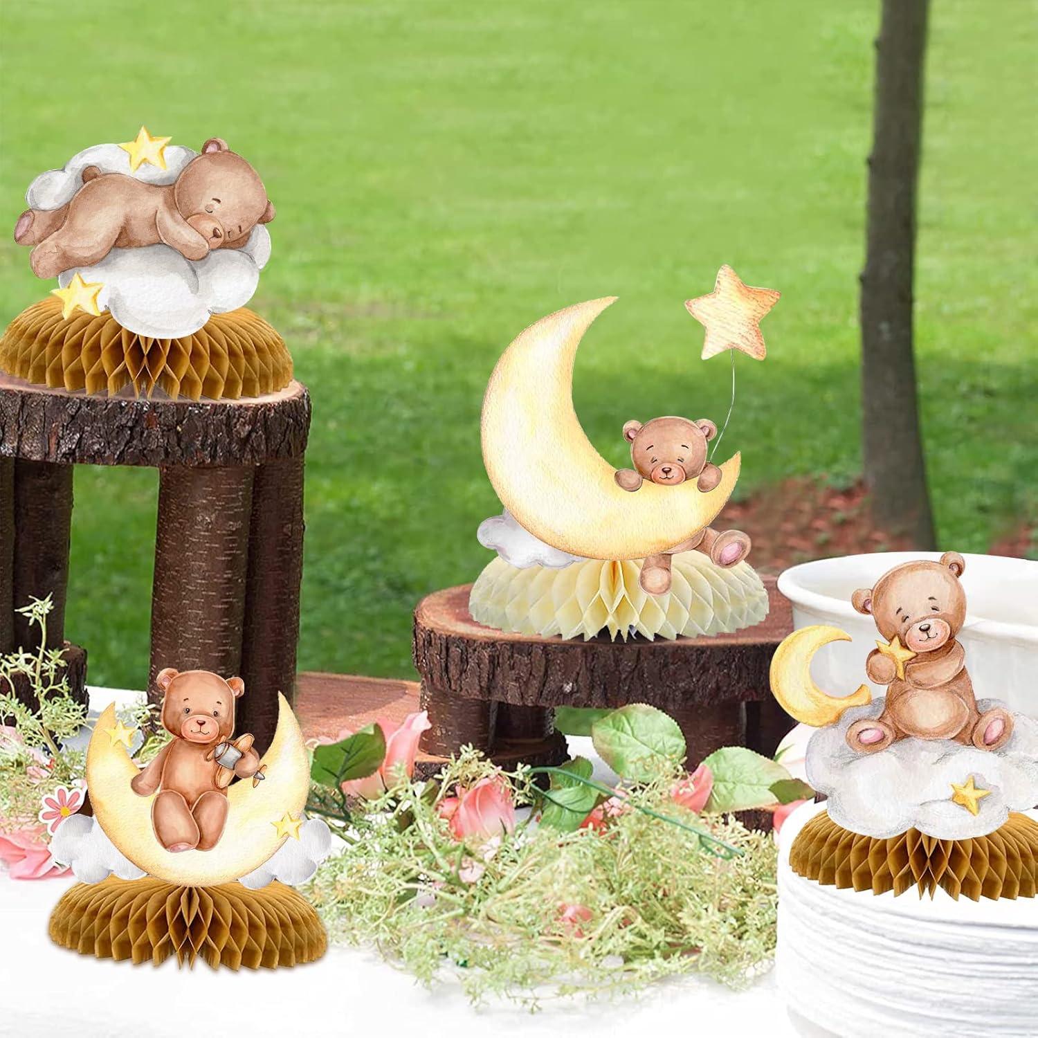 Centros de Mesa de Oso Tarklanda - 9 Piezas para Baby Shower