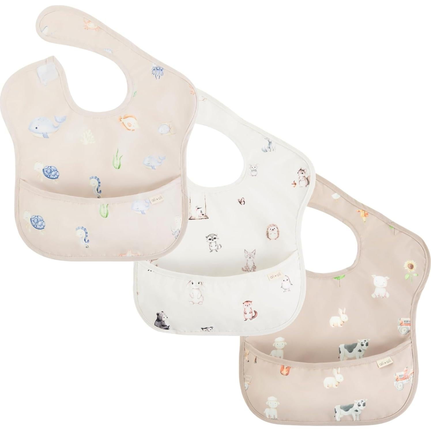 Babero Smock Ali+Oli para Bebés - Impermeable y Lavable