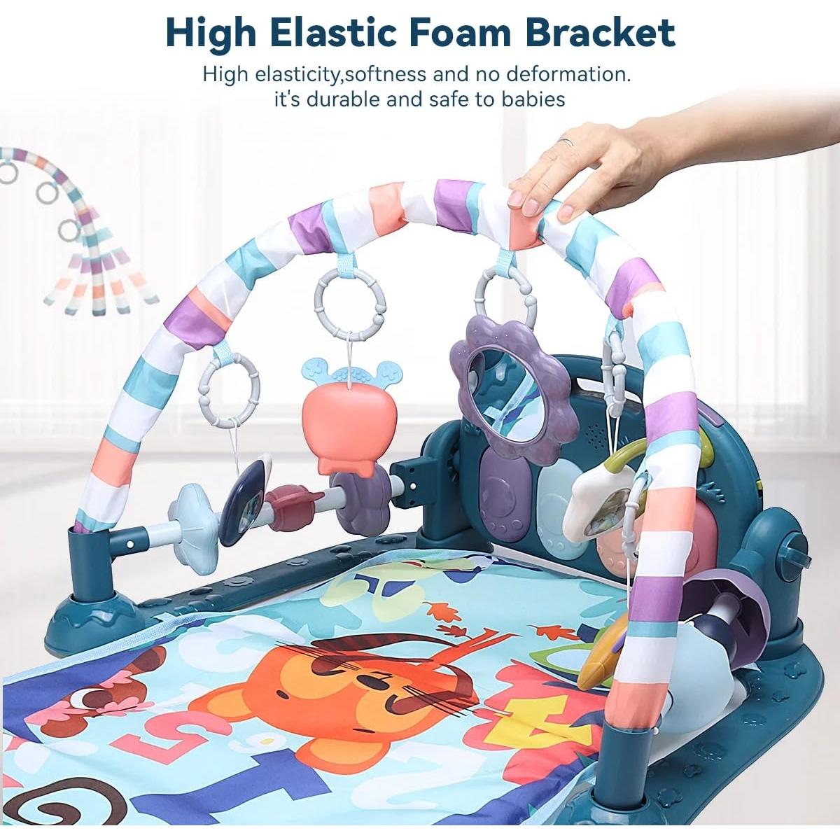 Alfombra de Juego Musical GUGUKUKU para Bebés 6 en 1 Azul