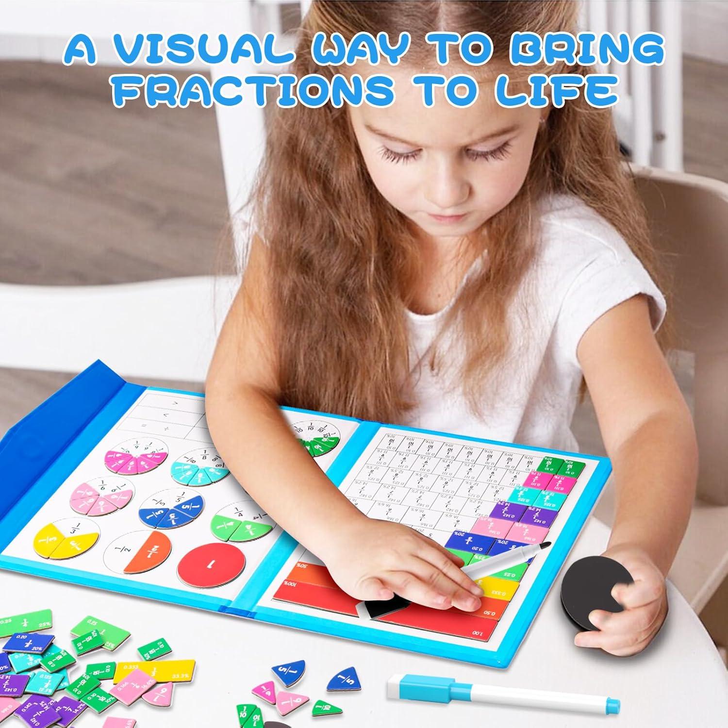 Rompecabezas Educativo Magnético FIPKE de Fracciones 110 Piezas