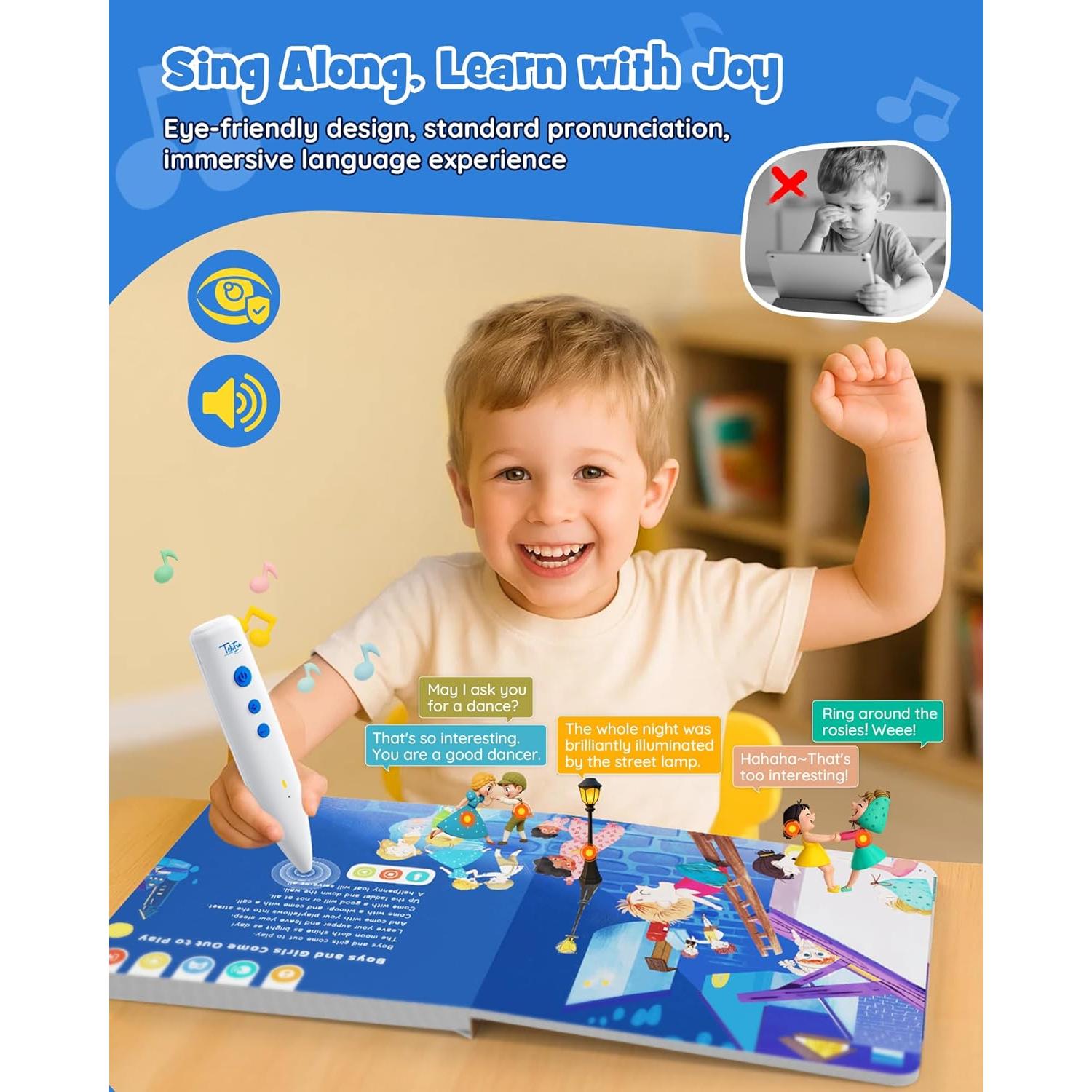 Conjunto de Libros con Lápiz Hablante TEKFUN - Rimas Infantiles