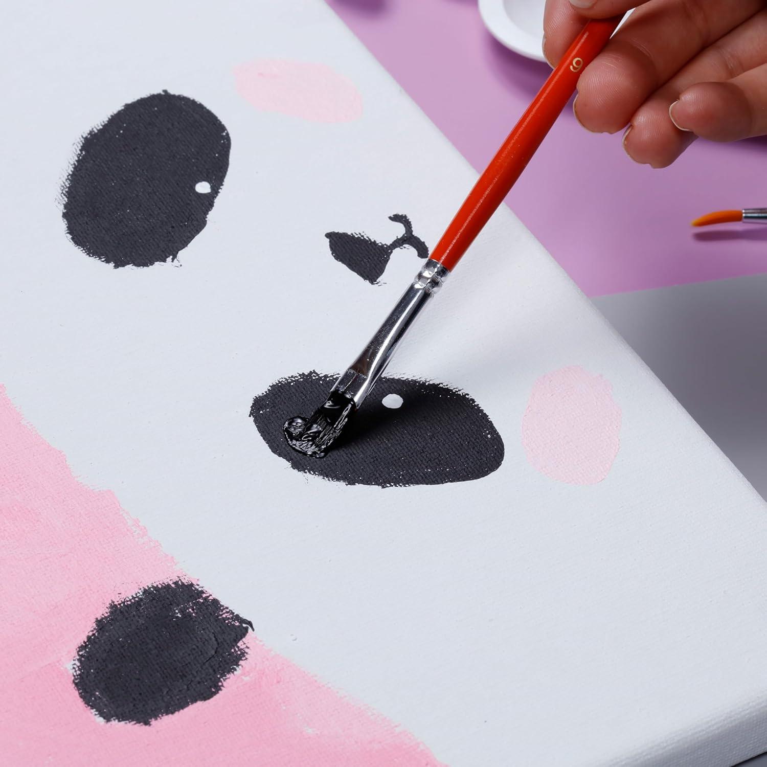 Set de Pintura en Lienzo Incraftables - 3 Lienzos, Pinceles y Acrílicos