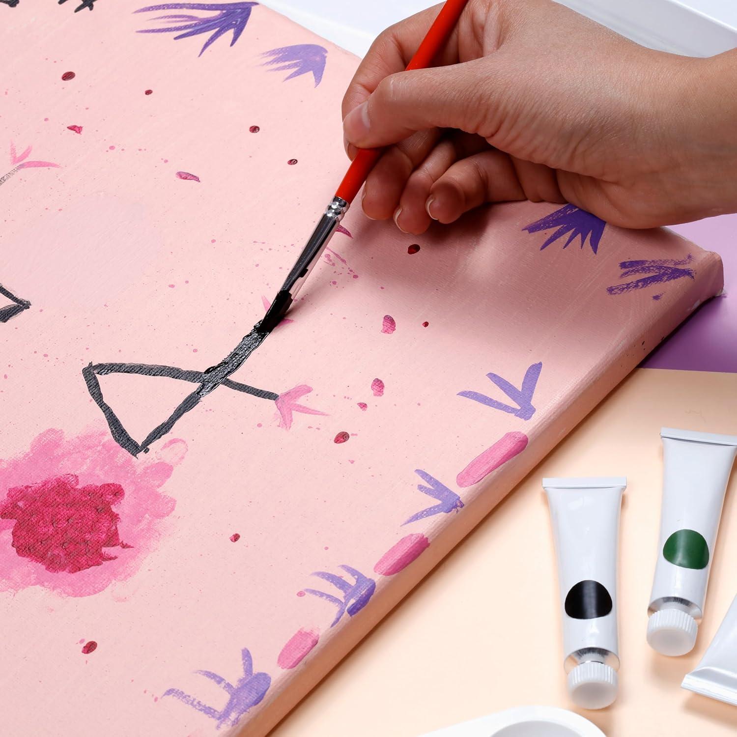 Set de Pintura en Lienzo Incraftables - 3 Lienzos, Pinceles y Acrílicos