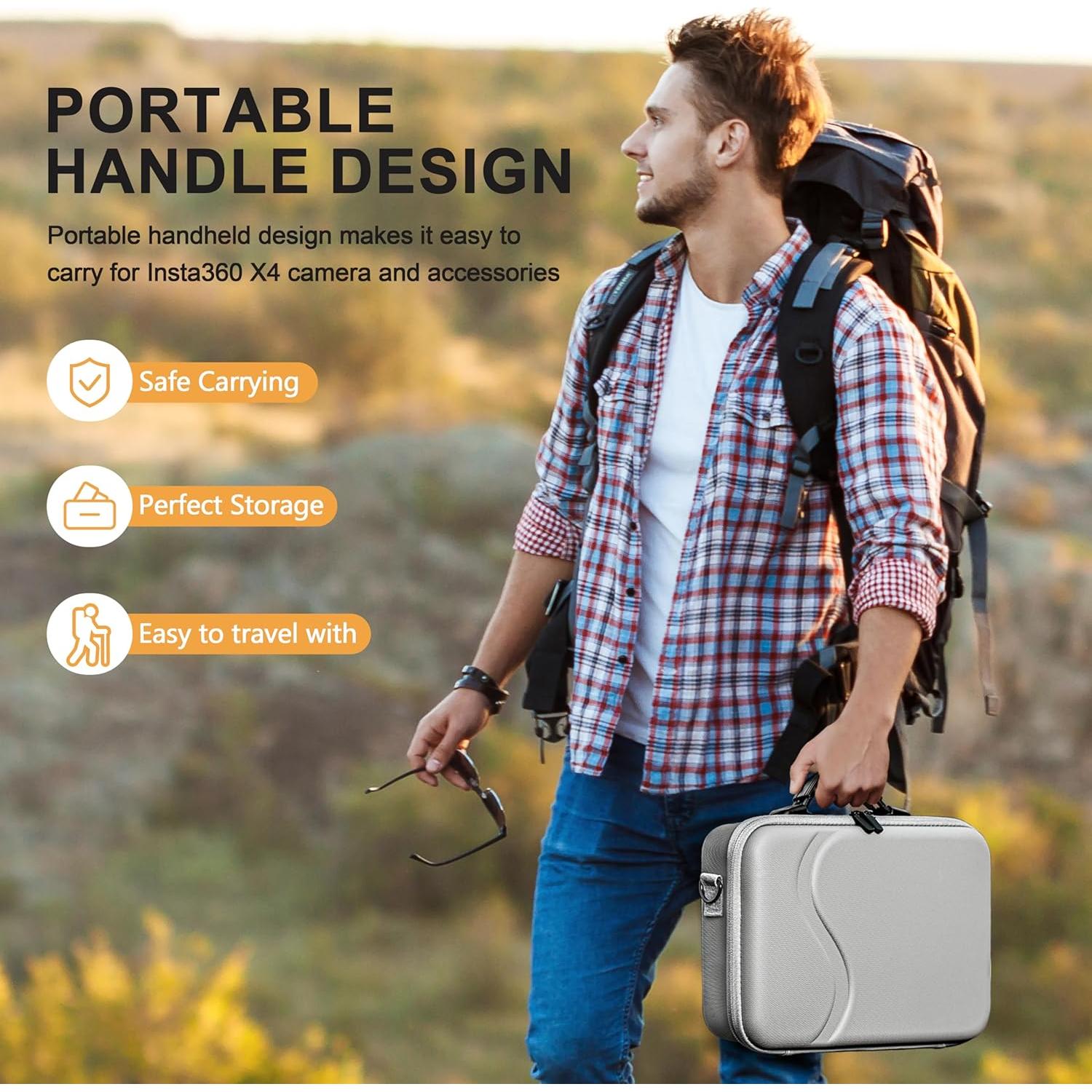 Funda de Transporte Tomat para Insta360 X4 - Bolsa Protectora