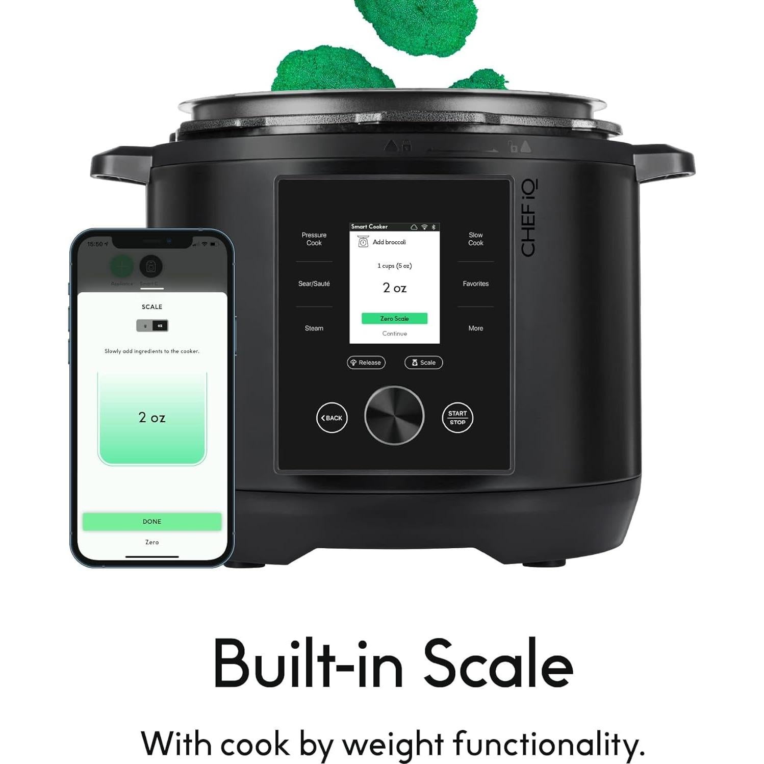 Olla de Presión Inteligente CHEF iQ 6 Cuartos con WiFi y Balanza