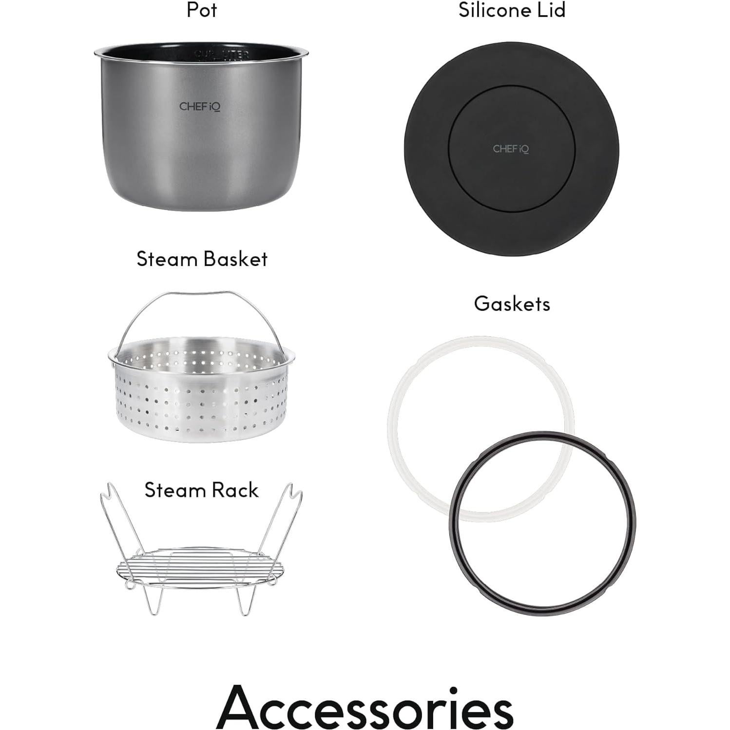 Olla de Presión Inteligente CHEF iQ 6 Cuartos con WiFi y Balanza