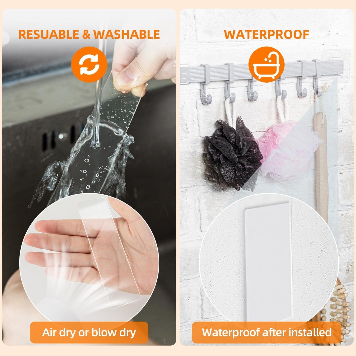 Cinta Doble Cara Deli 3.05m Transparente Resistente al Agua