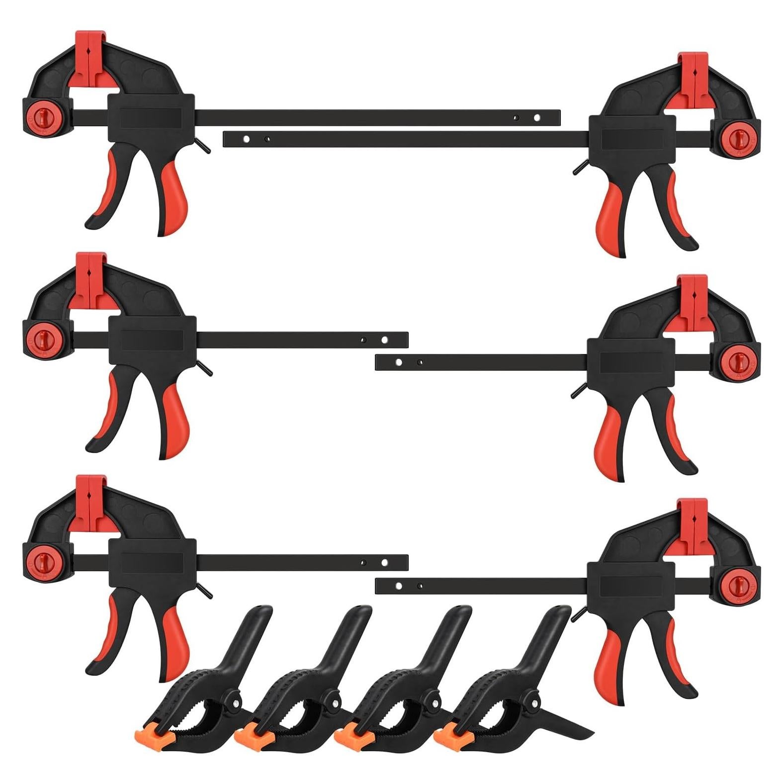 Juego de 10 Abrazaderas de Barra DkOvn 30.48cm y 15.24cm