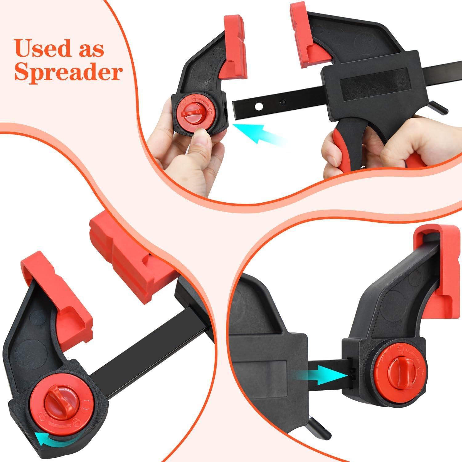 Juego de 10 Abrazaderas de Barra DkOvn 30.48cm y 15.24cm