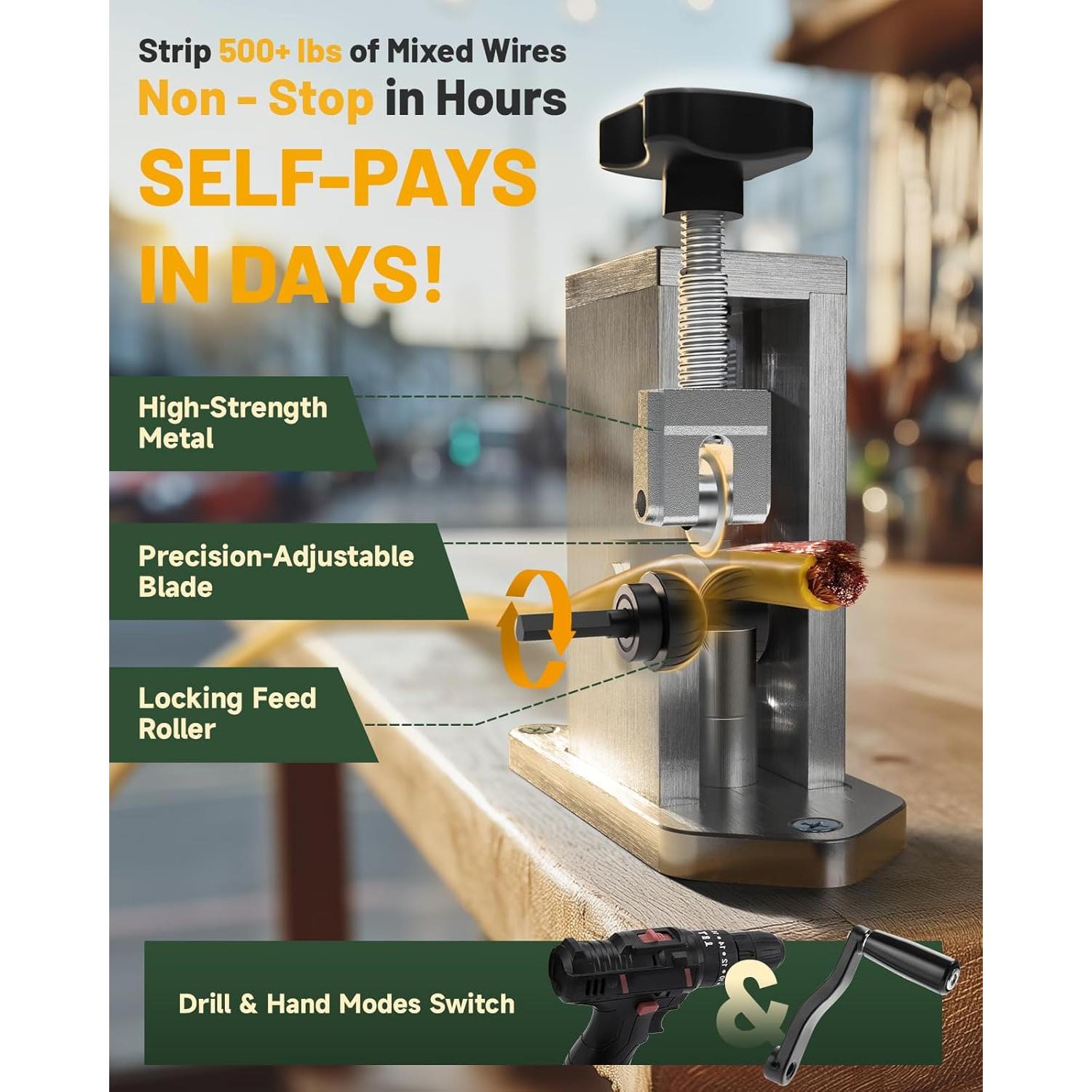 Desforradora de Cables SMOQIO Manual y con Taladro 2-20mm