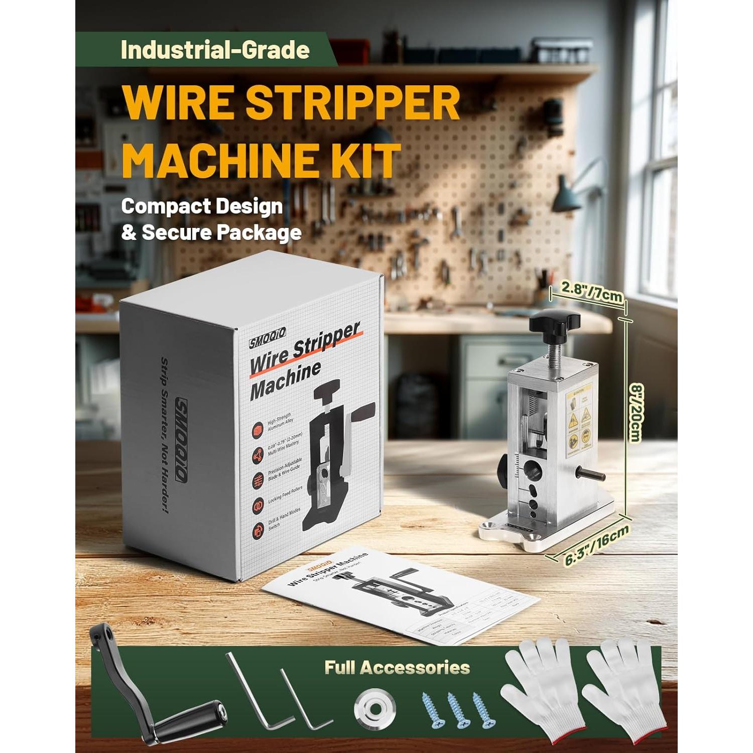 Desforradora de Cables SMOQIO Manual y con Taladro 2-20mm