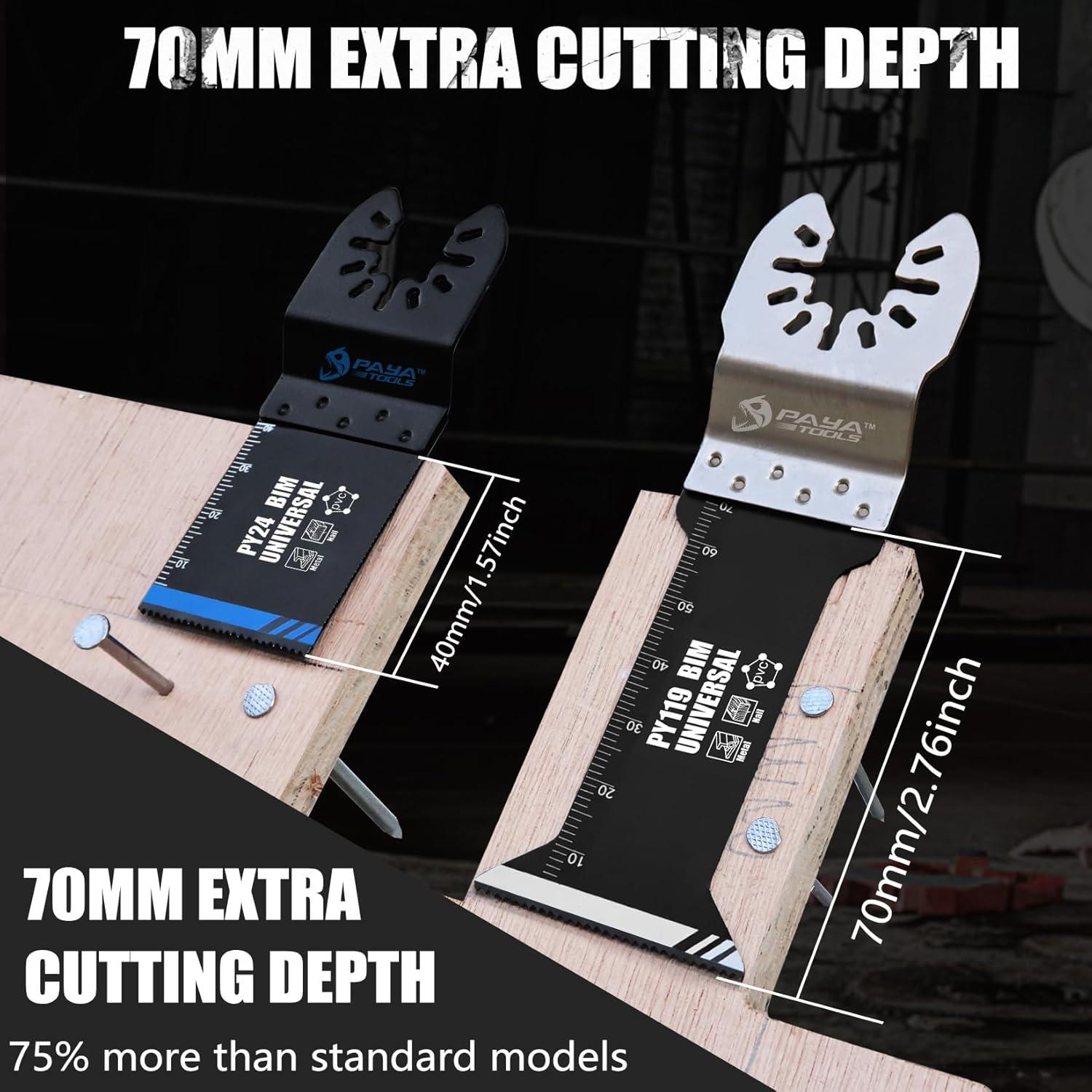 Hoja de sierra oscilante bi-metal Payara 3 piezas 40 mm