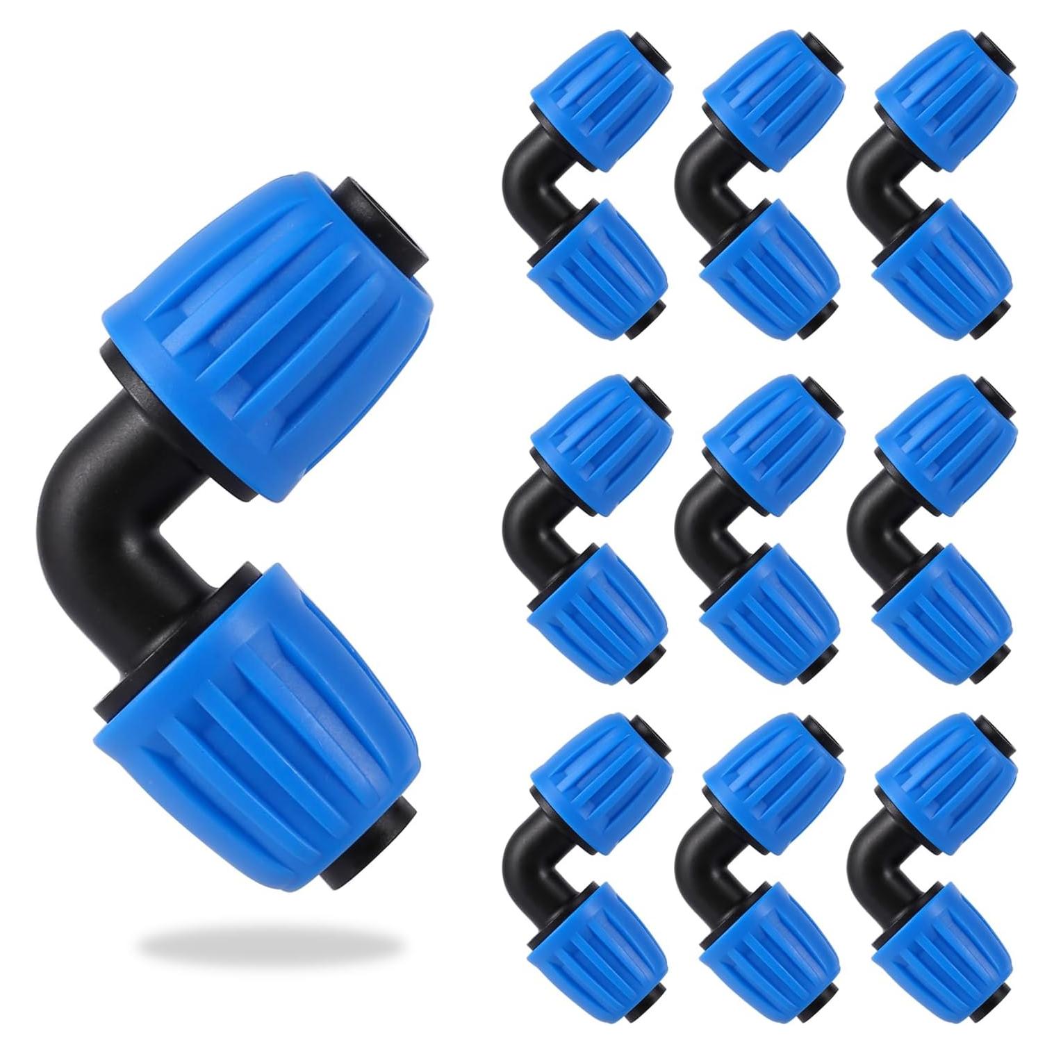 10 Accesorios de Codo para Riego por Goteo FULAIERGD 1/2"