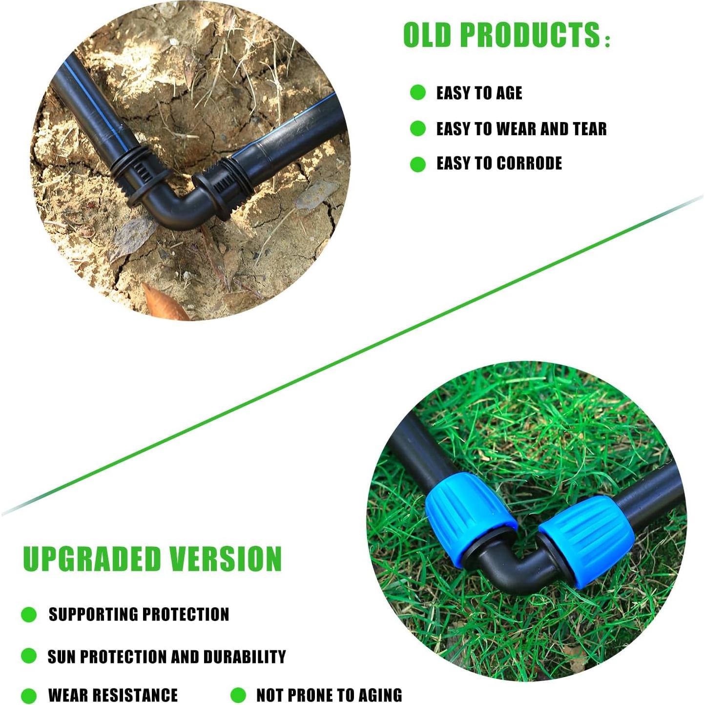 10 Accesorios de Codo para Riego por Goteo FULAIERGD 1/2"