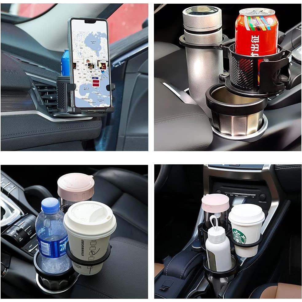 Soporte para Tazas 3 en 1 ATMOMO Ajuste Universal Negro