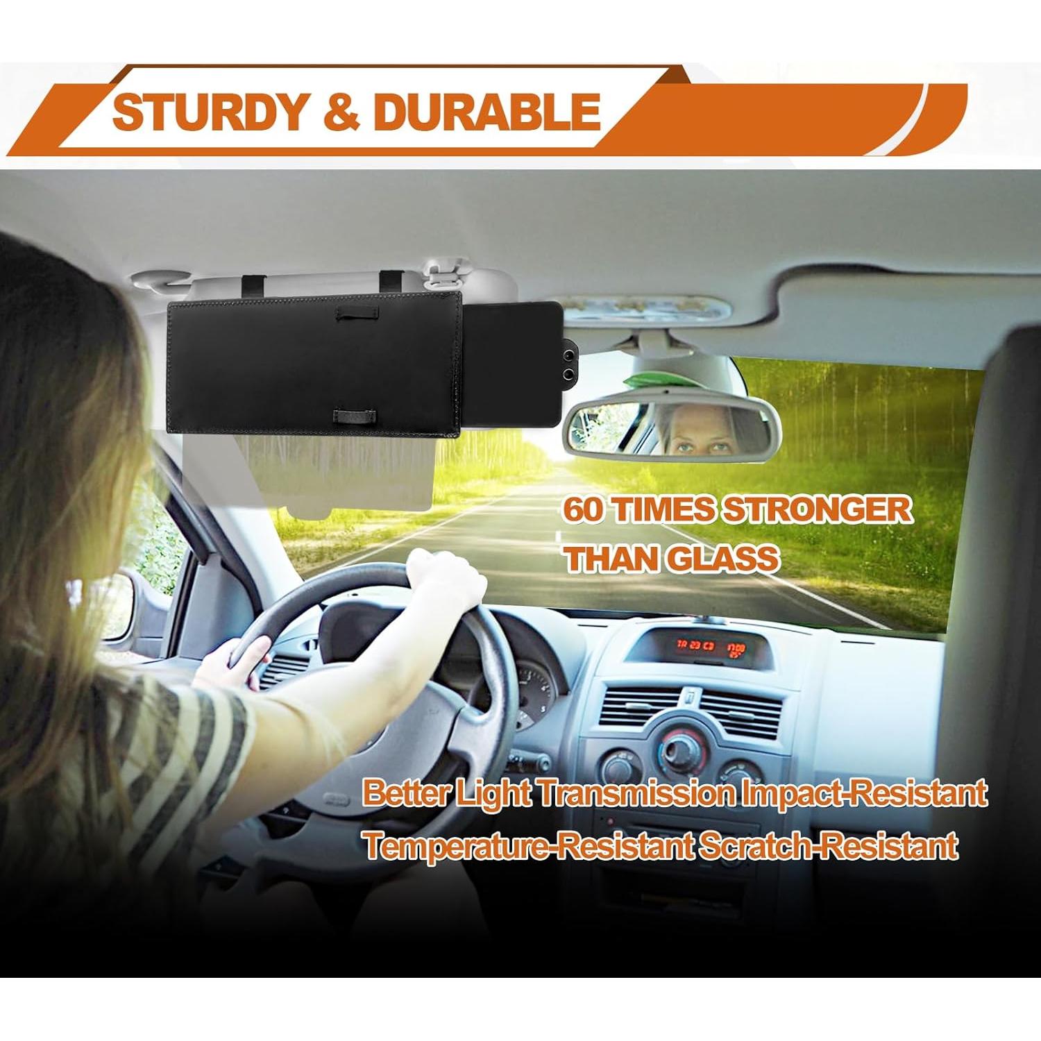 Extensor de Visera Solar Vrasly Universal Antirreflejo Negro