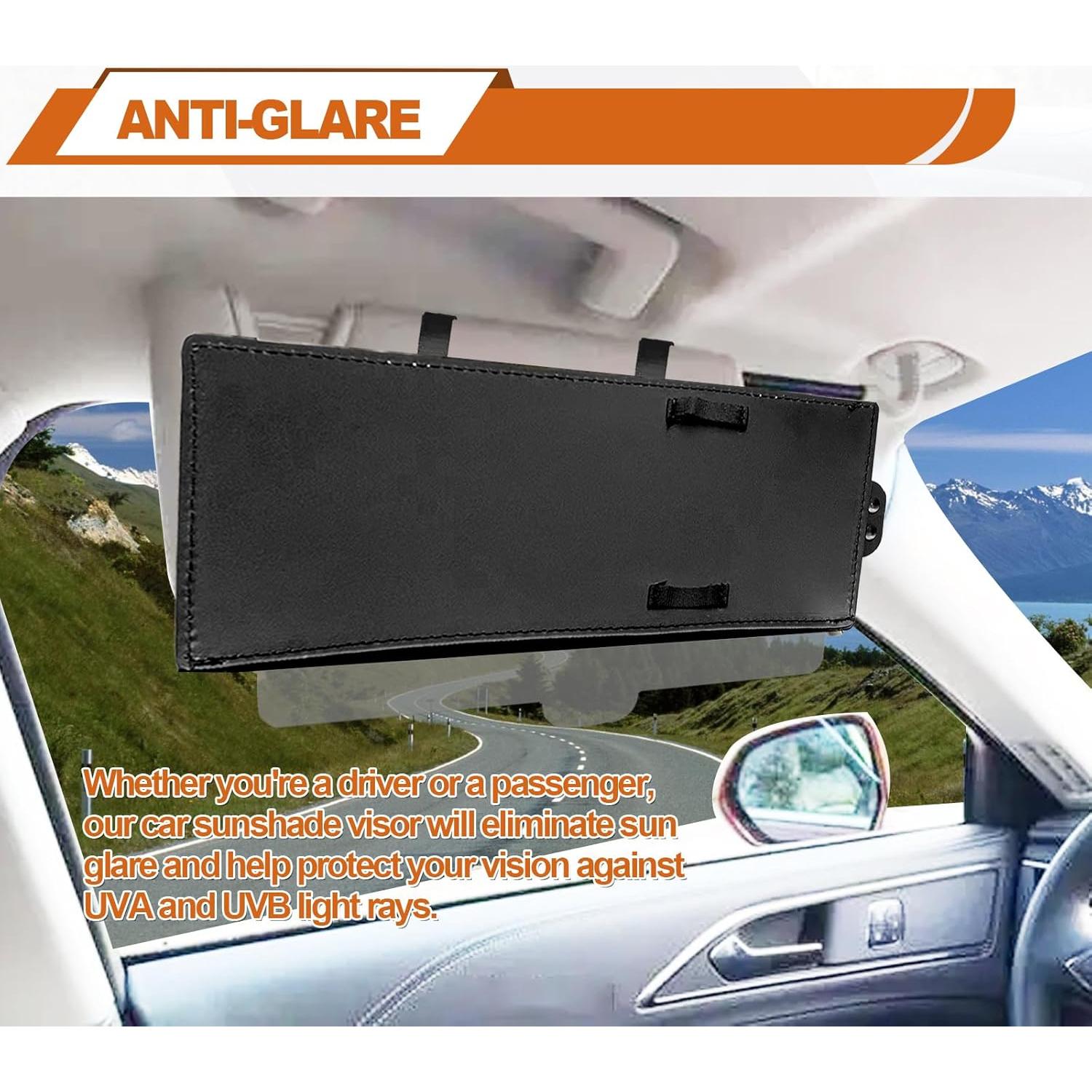 Extensor de Visera Solar Vrasly Universal Antirreflejo Negro