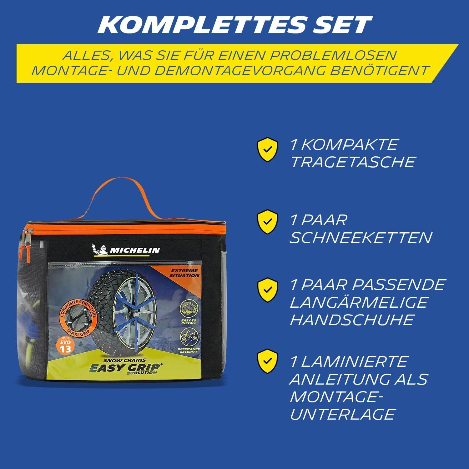 Cadenas de Nieve MICHELIN Easy Grip Evolution 13" Textiles