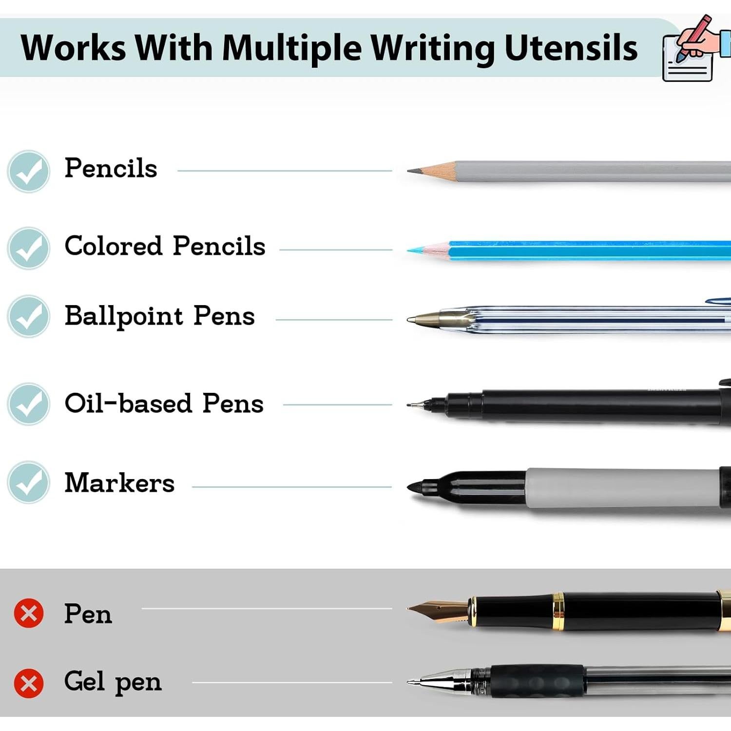 Notas Adhesivas Transparentes VITEVER 650 Hojas 5 Colores