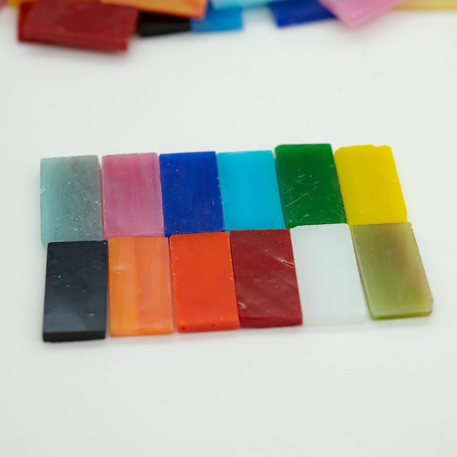 Azulejos de mosaico de vidrio Esweny 400g colores surtidos