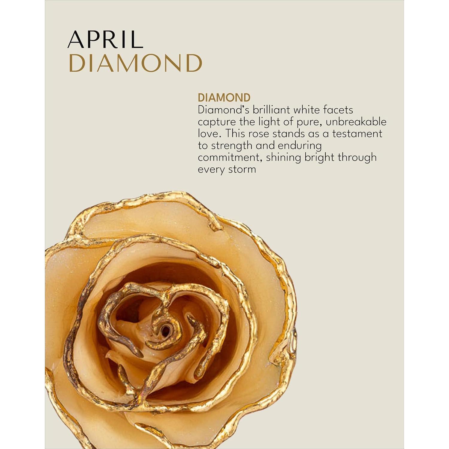 Rosa Eterna de Oro 24K Rosa Real en Caja de Regalo Lujo