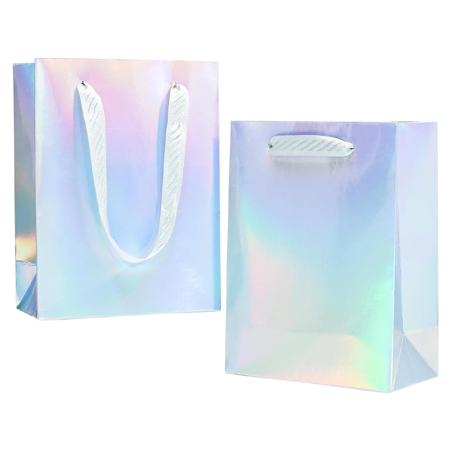 Bolsas de Regalo Iridiscentes UnicoPak 30 Pcs 15.24x8.13x20.32 cm