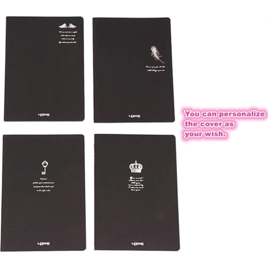 Cuaderno de Bolsillo A6 ALIMITOPIA 6 Pack Cubierta Negra