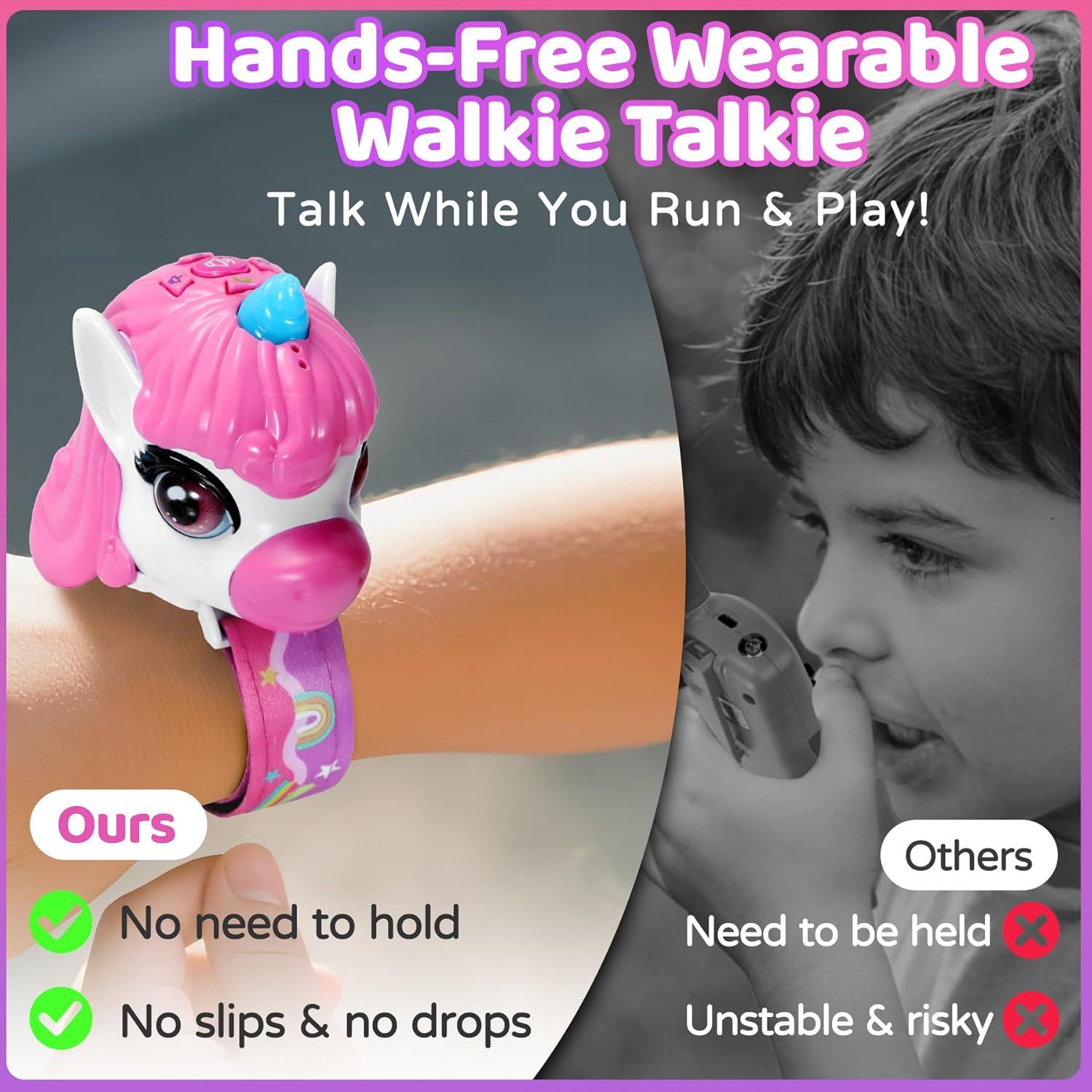 Walkie Talkies Vvinca para Niños 2 Paquete Larga Distancia