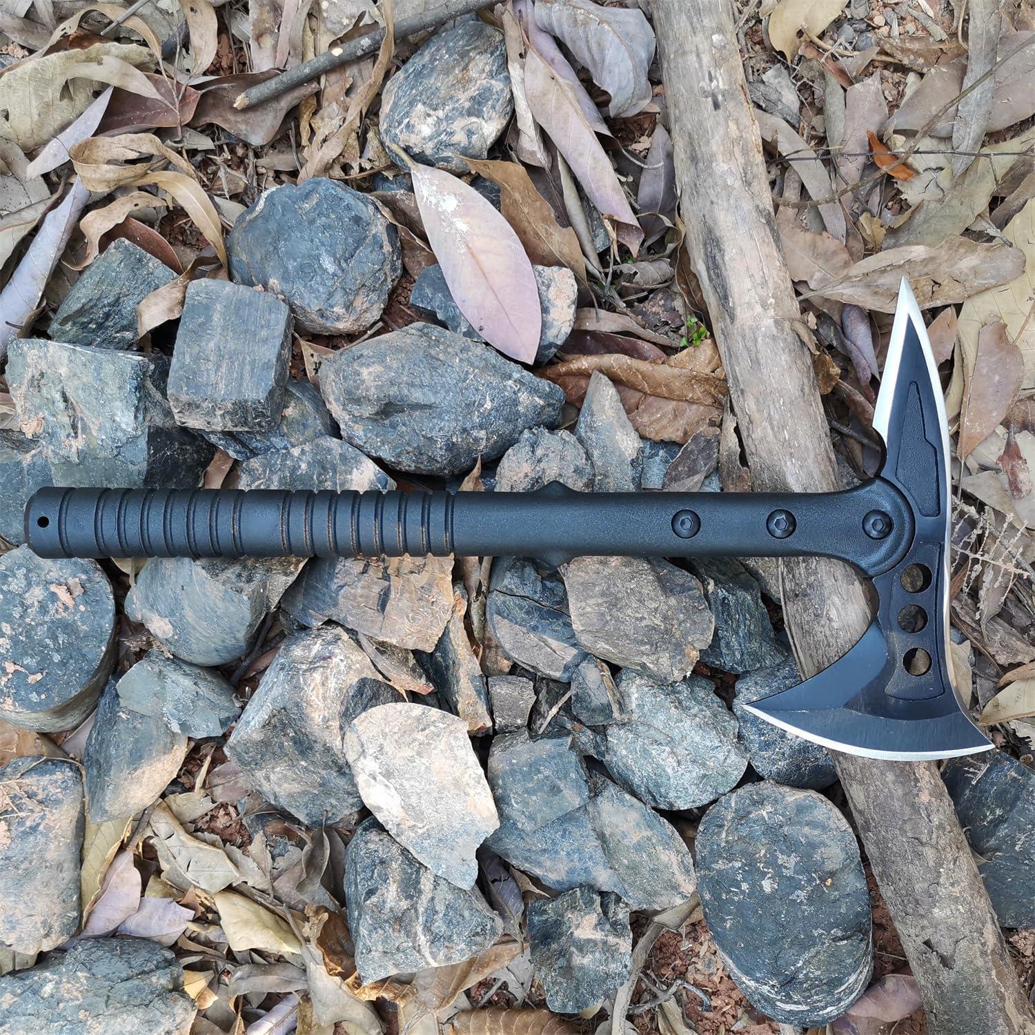 Hacha de Camping Doom Blade 38.1 cm, Tomahawk Táctico con Funda