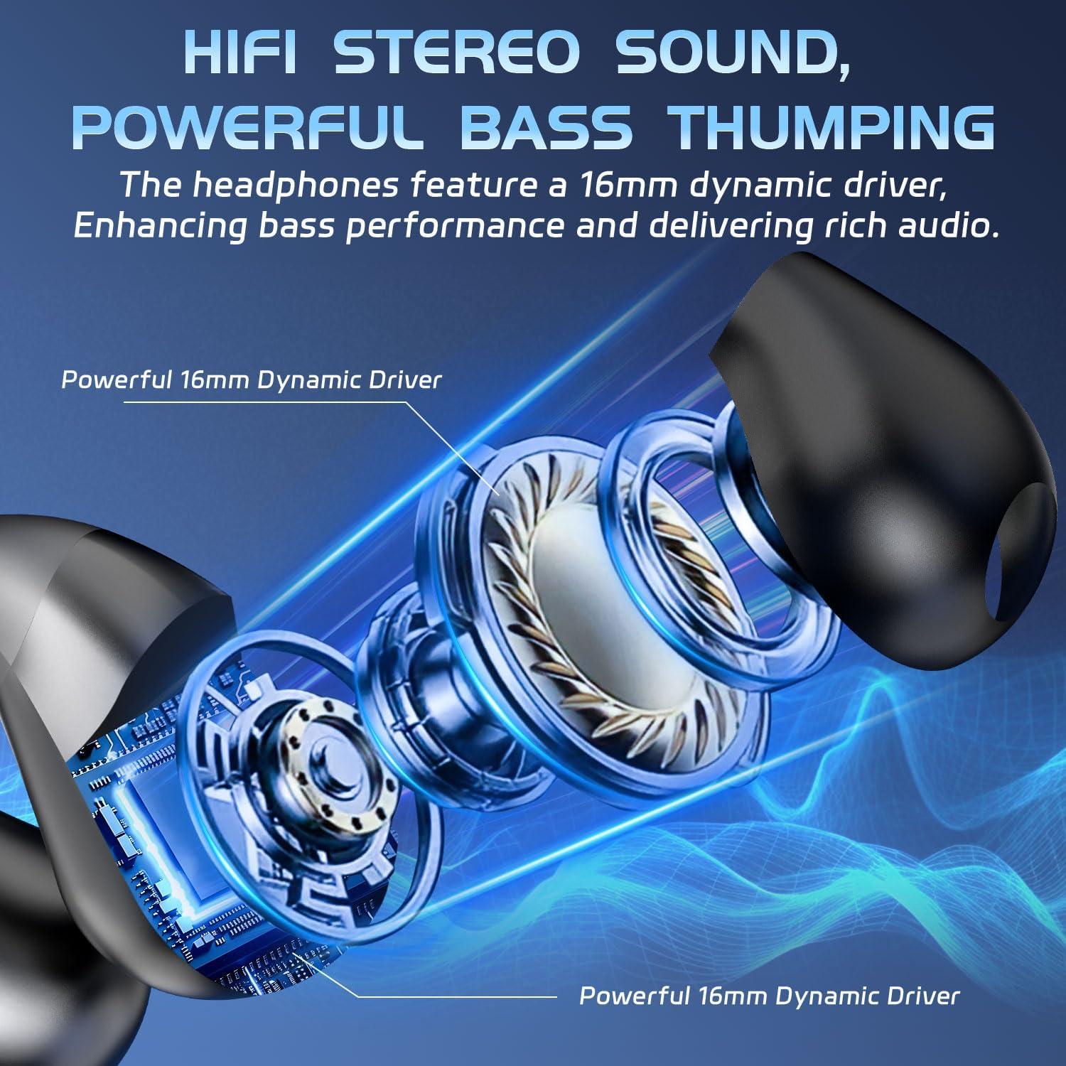 Auriculares de Traducción AI JR01 Negro - 144 Idiomas, 52h Batería