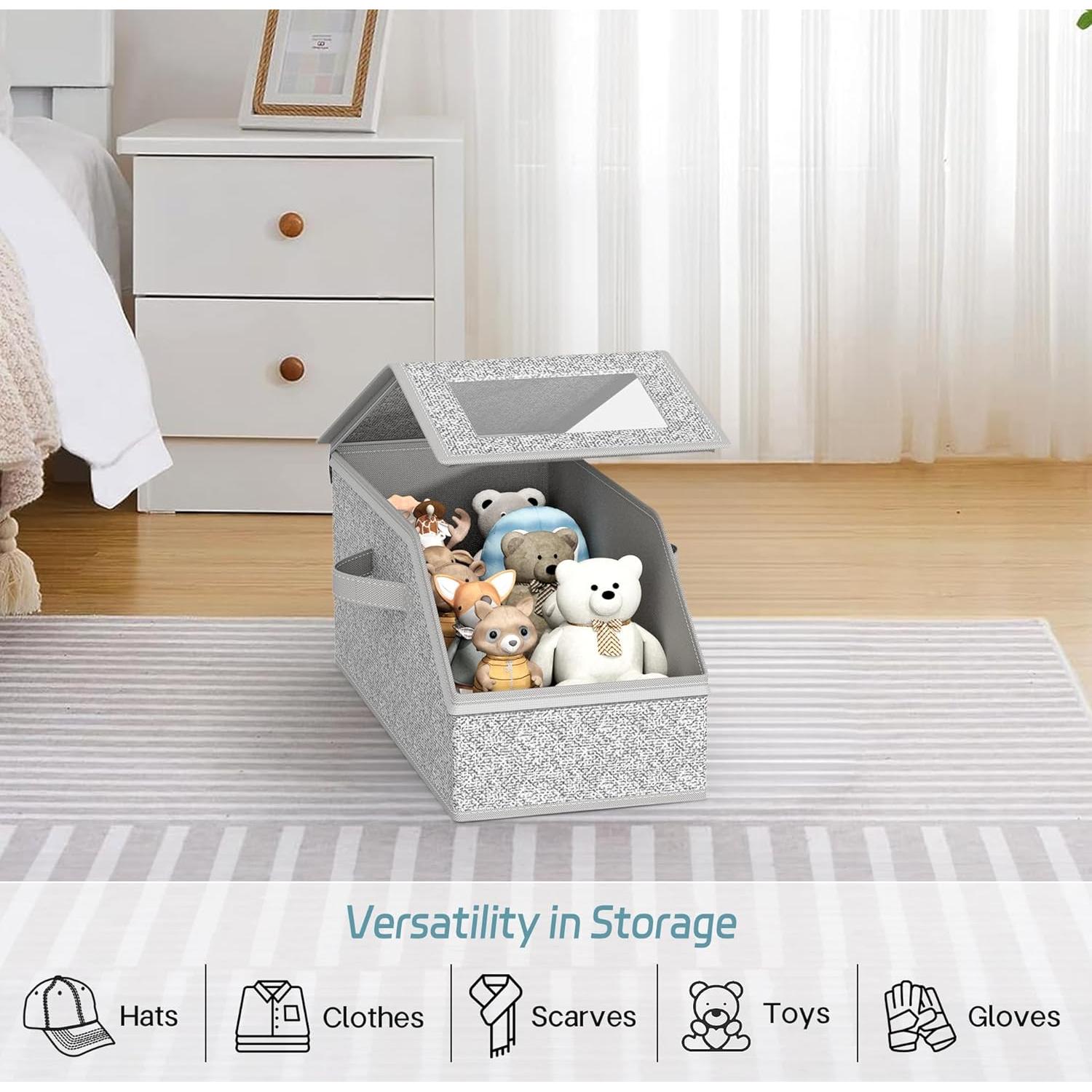 Organizador de Gorras AOODA para 12 Gorras, Gris, Apilable