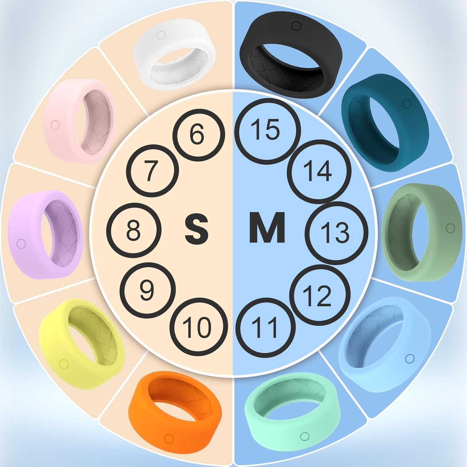 12Packs Ring-Cover for Oura-Ring-Gen-4/Gen-3 Protector - Upgraded Anti-Slip Anti-Scratch Elastic Silicone Cover for Ultrahuman Air/RingConn/Samsung Ring Multicolor for Men Women