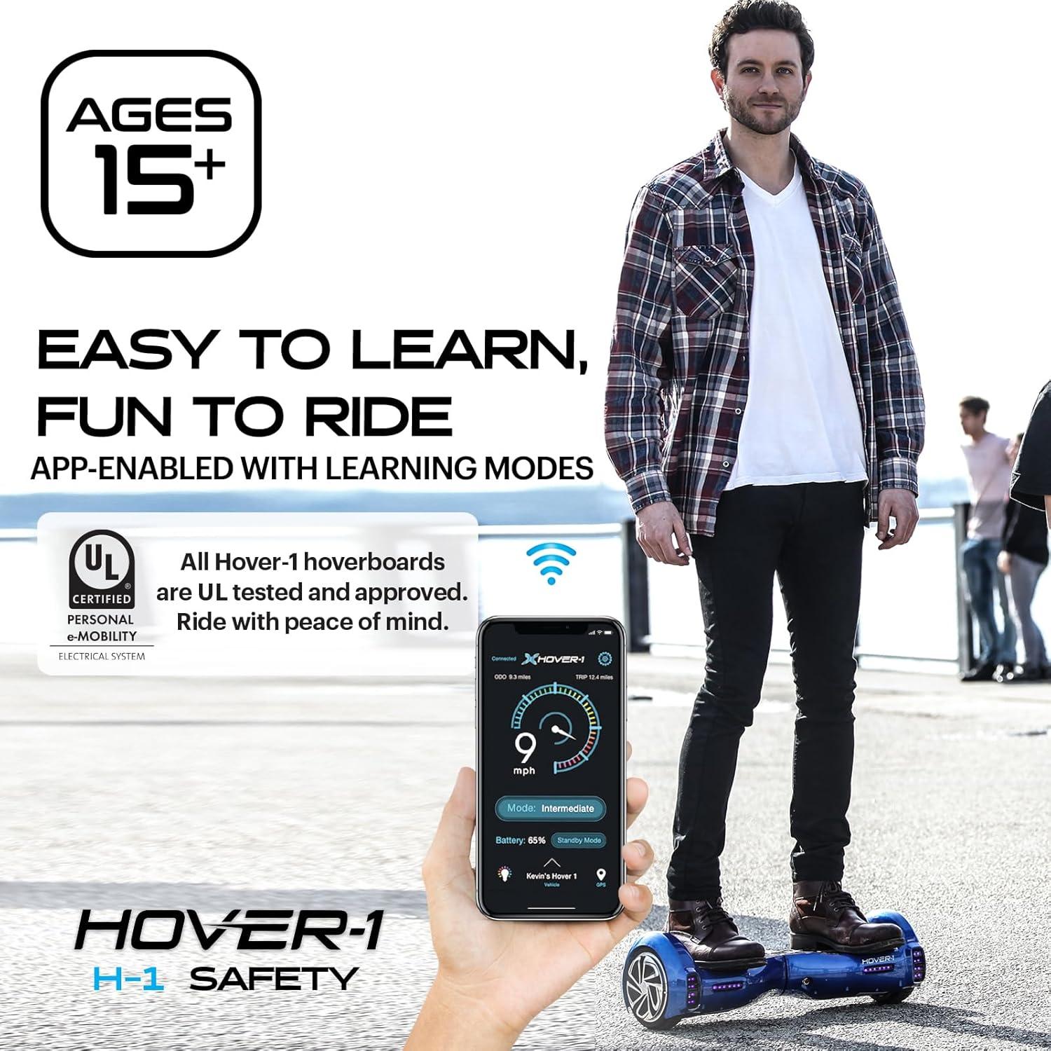 Hover-1 H1 Scooter Eléctrico Auto Equilibrio 10.4 kg Azul