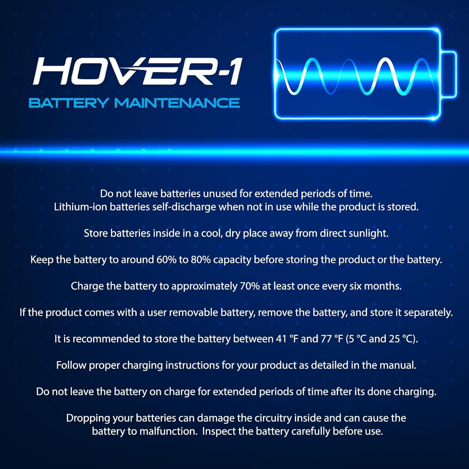 Hover-1 H1 Scooter Eléctrico Auto Equilibrio 10.4 kg Azul