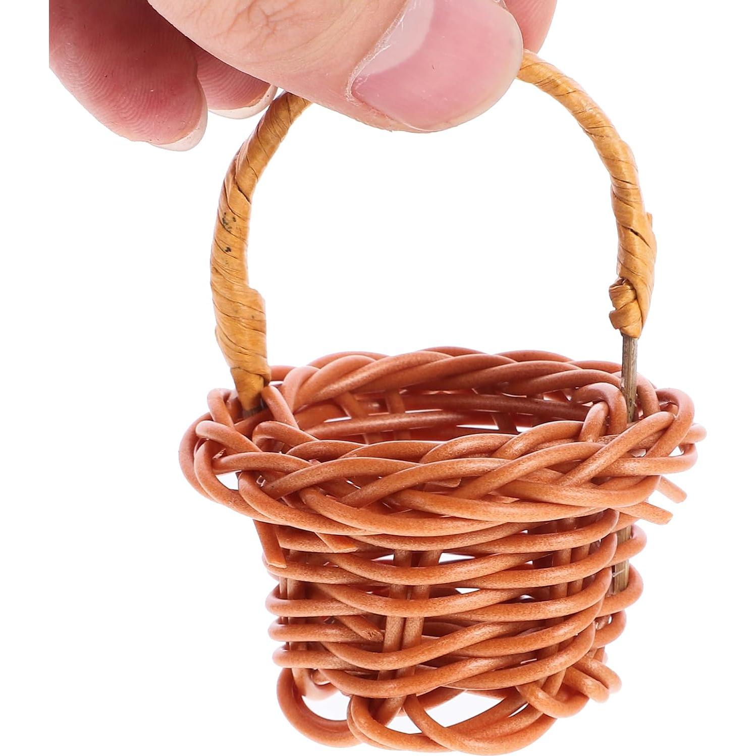 Mini Cestas de Ratán DOITOOL - 10 Pcs 3x4.5x3 cm