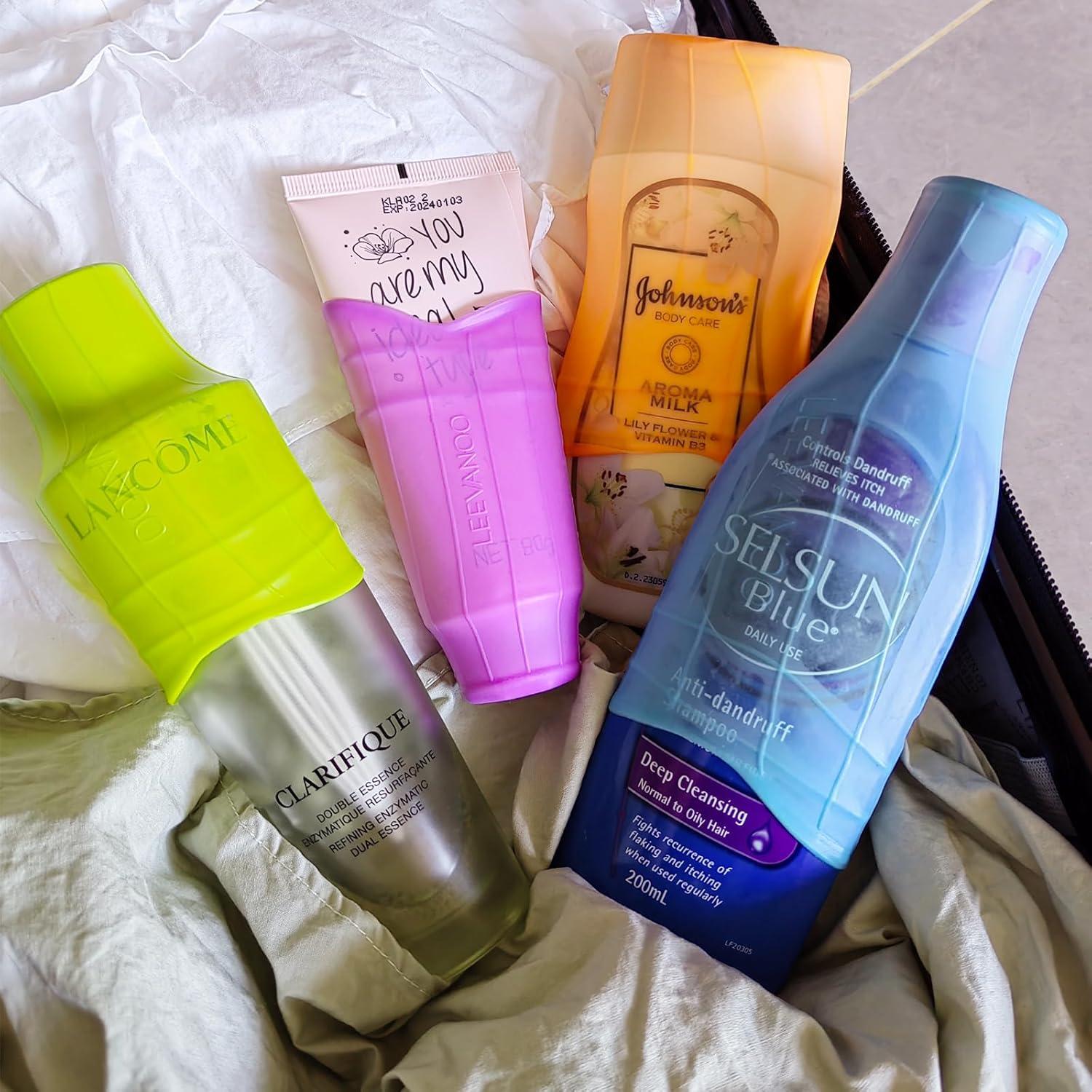 Mangas de Silicona LEEVANOO 8 PCS para Artículos de Tocador