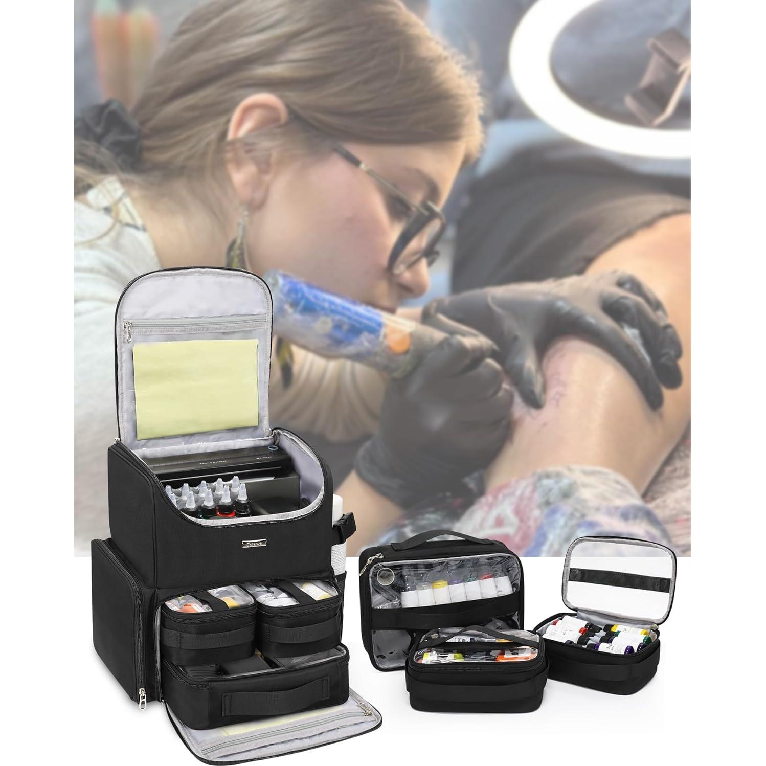 Maleta de Viaje para Tatuajes Relavel - Mochila Grande Negra