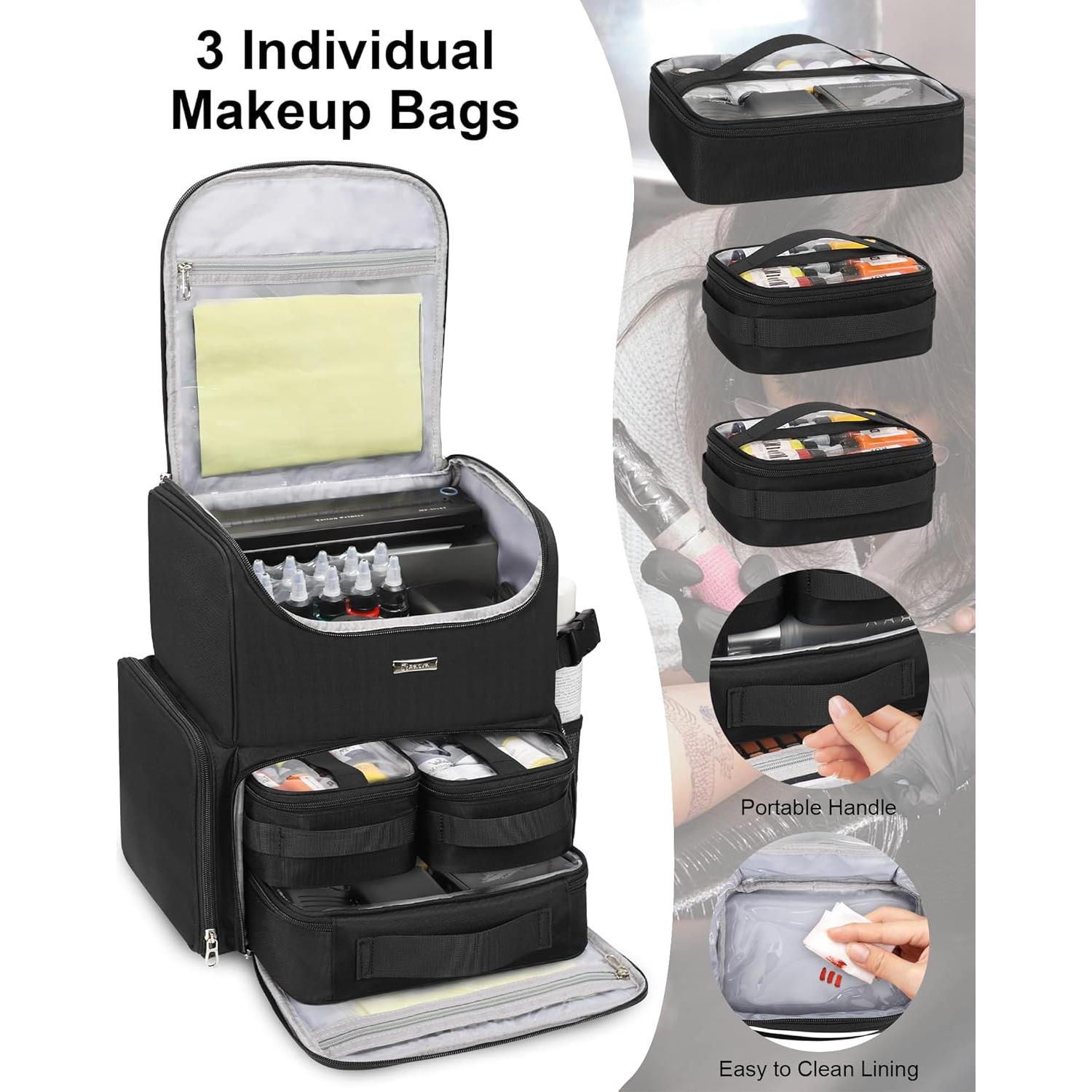 Maleta de Viaje para Tatuajes Relavel - Mochila Grande Negra