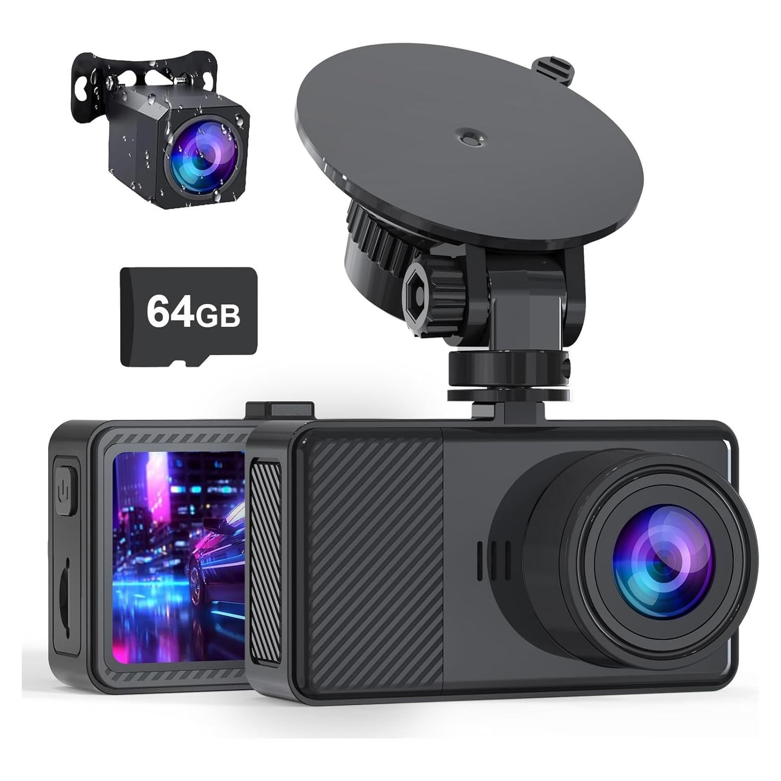 Cámara Dash Delantera y Trasera AIPLUGER 2.5K + 1080P