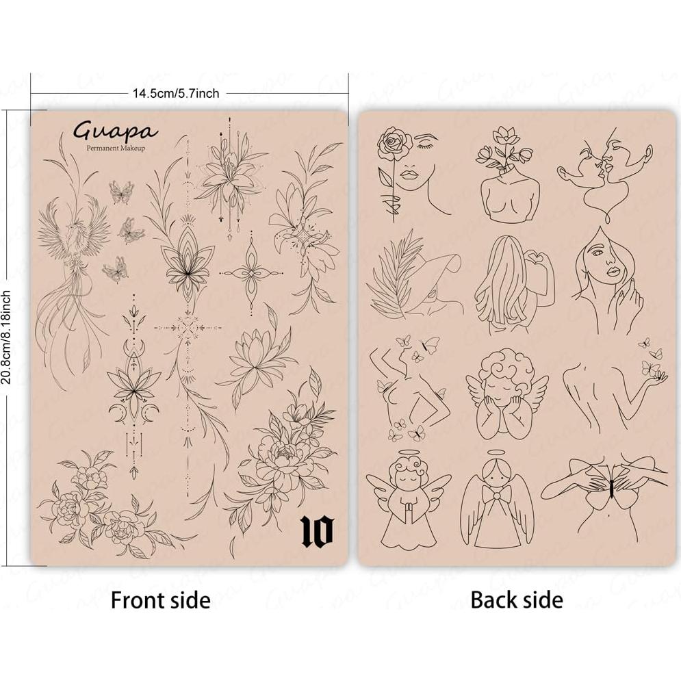 Piel de Práctica de Tatuaje Rasmet 2PCS Silicona Realista