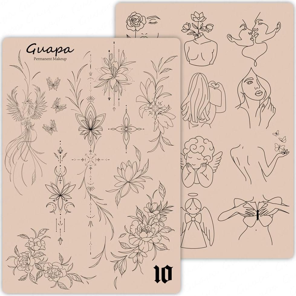 Piel de Práctica de Tatuaje Rasmet 2PCS Silicona Realista