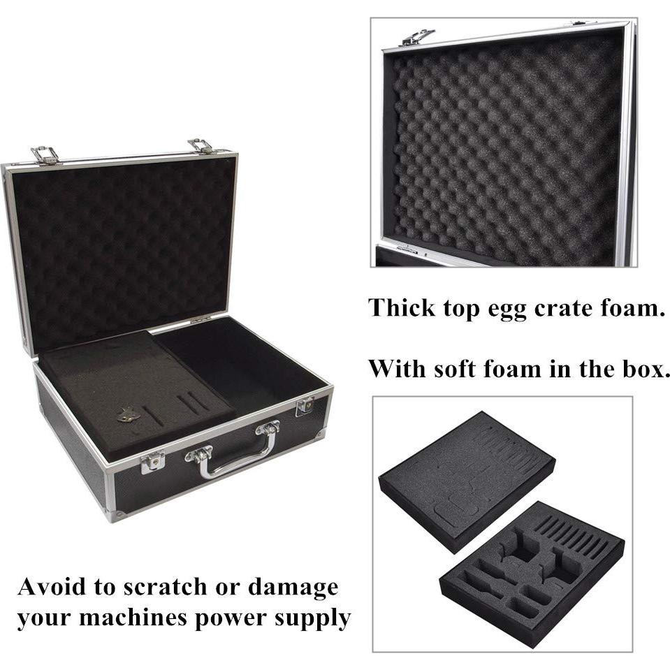 Caja de Maquillaje para Tatuajes Yuelong Negra 32x24x13 cm Doble Cerradura